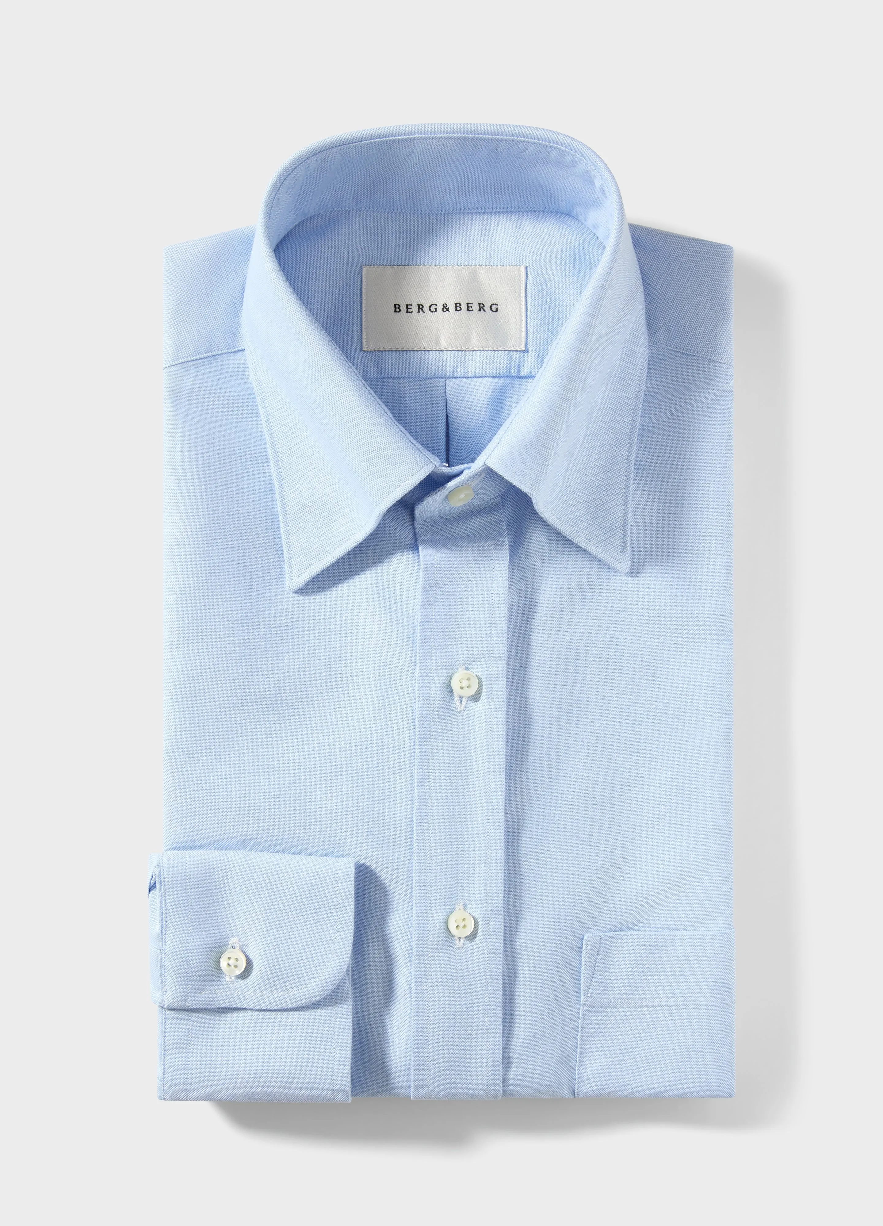Fabian Oxford Turndown Collar Shirt - Light Blue sold by Berg & Berg product image thumbnail 3