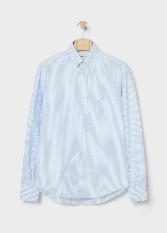 Ferdinand Oxford Button Down Shirt - White/Light Blue sold by Berg & Berg
