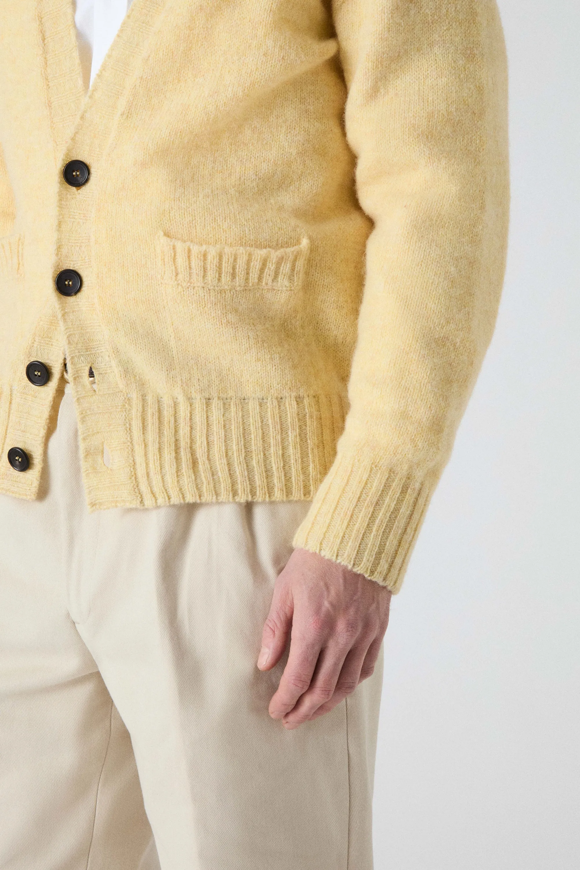 Bosse Shaggy Cardigan - Buttermilk sold by Berg & Berg product image thumbnail 2