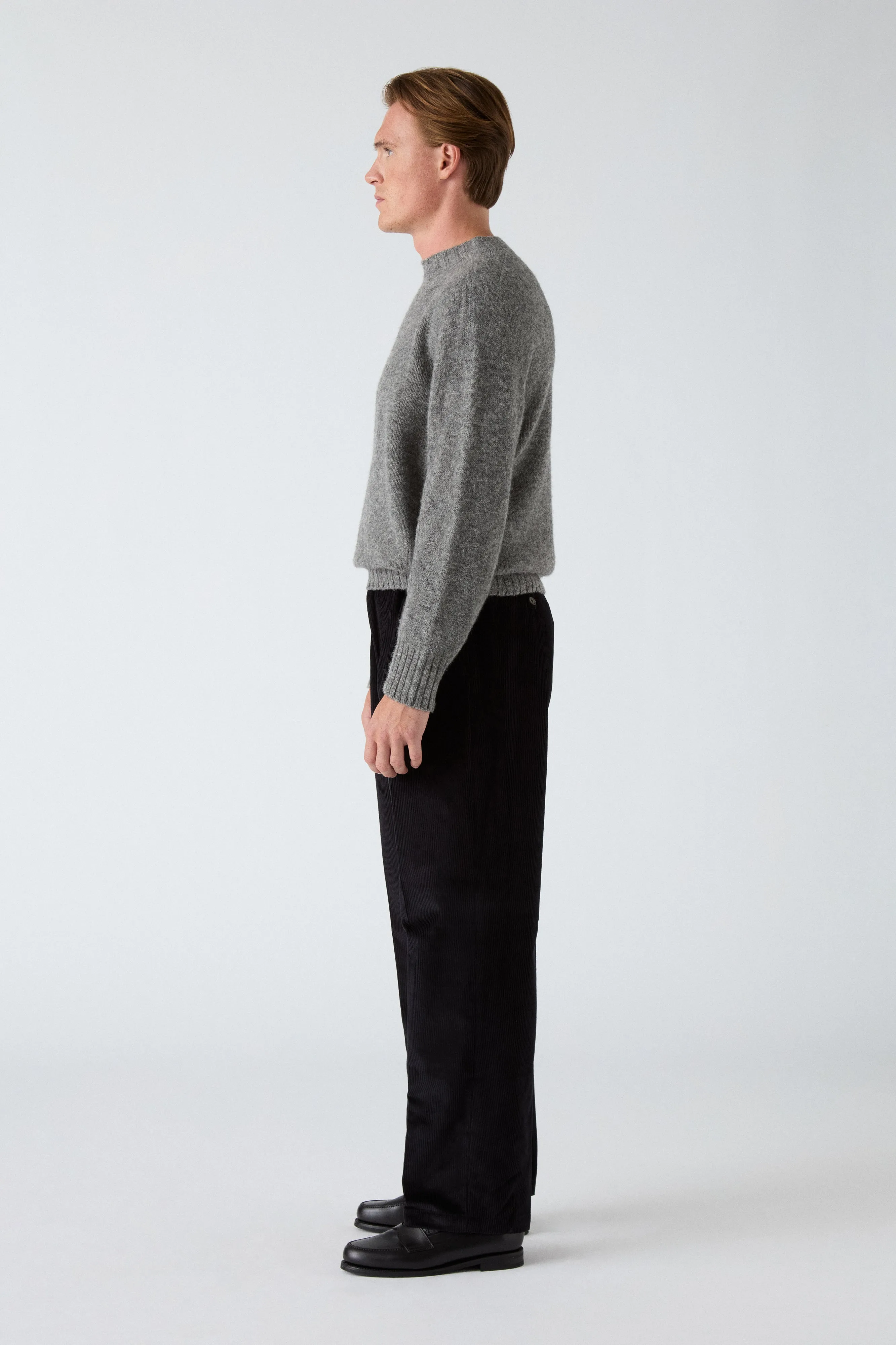 Antonello Corduroy Trousers - Black sold by Berg & Berg product image thumbnail 3
