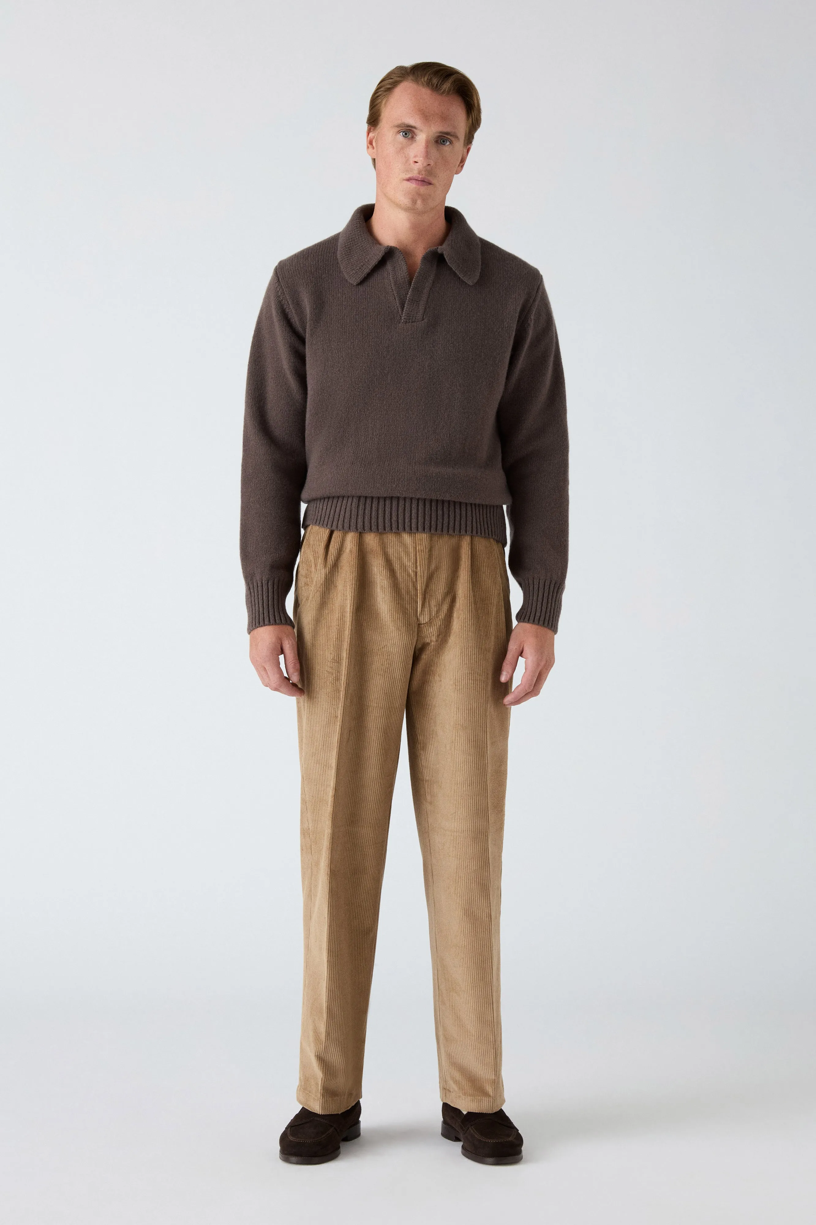 Antonello Corduroy Trousers - Fawn sold by Berg & Berg