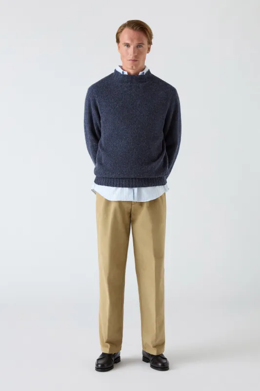 Antonello Cotton Trousers - Beige sold by Berg & Berg