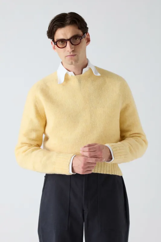 Birger Shaggy Crew Neck - Buttermilk made by Berg & Berg