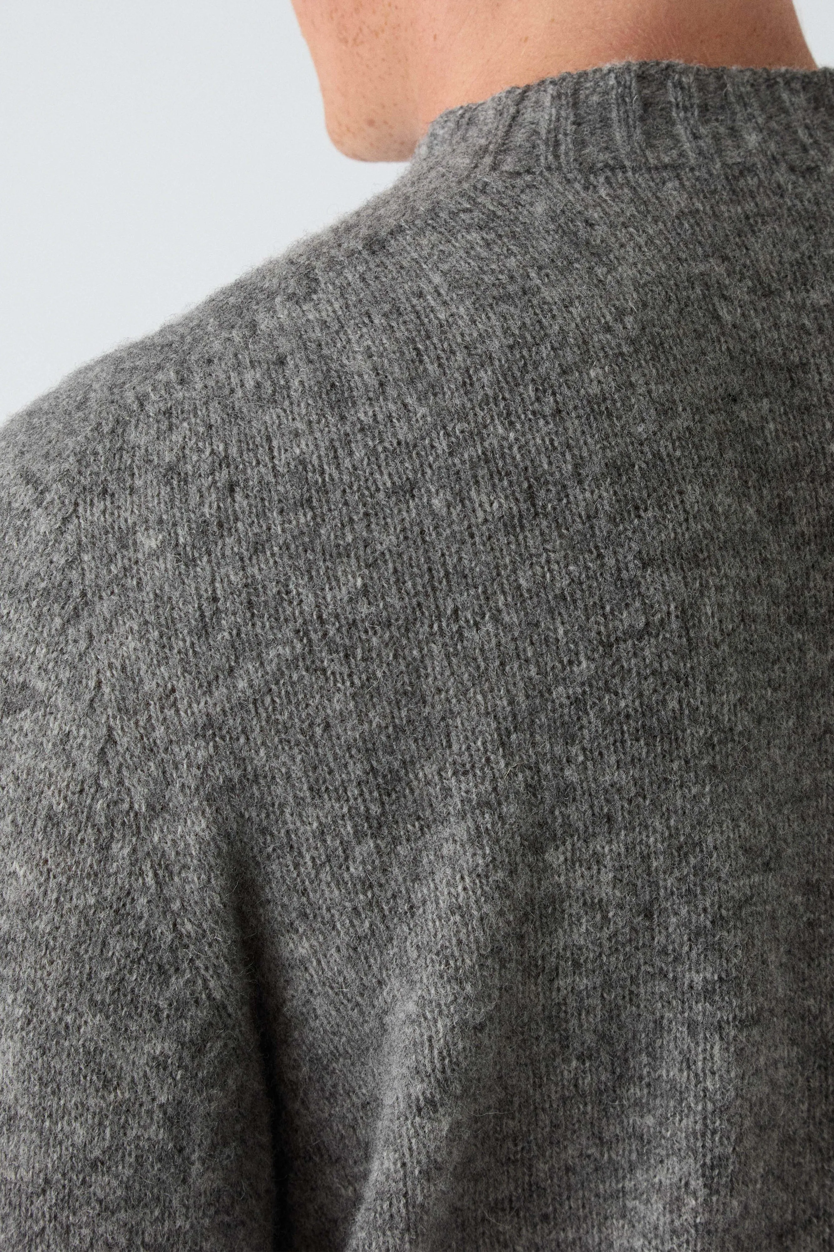Birger Shaggy Crew Neck - Flannel Grey sold by Berg & Berg product image thumbnail 3