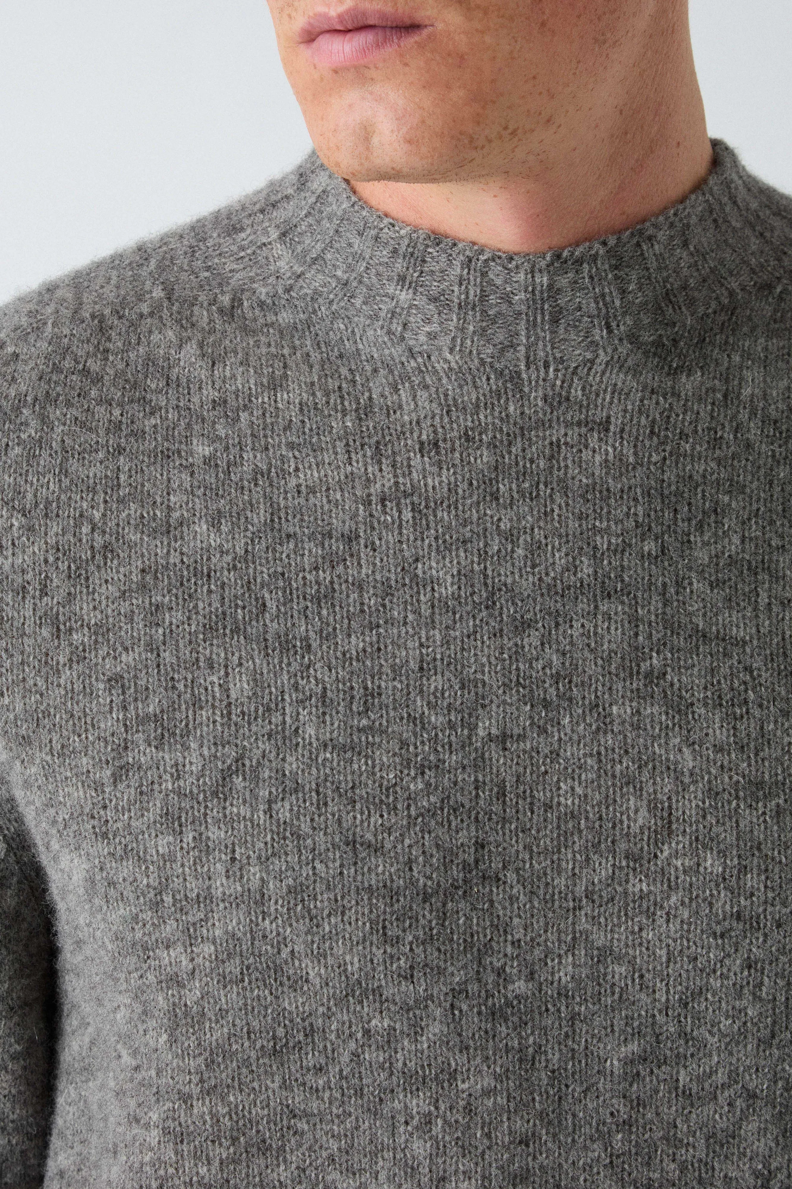 Birger Shaggy Crew Neck - Flannel Grey sold by Berg & Berg product image thumbnail 2