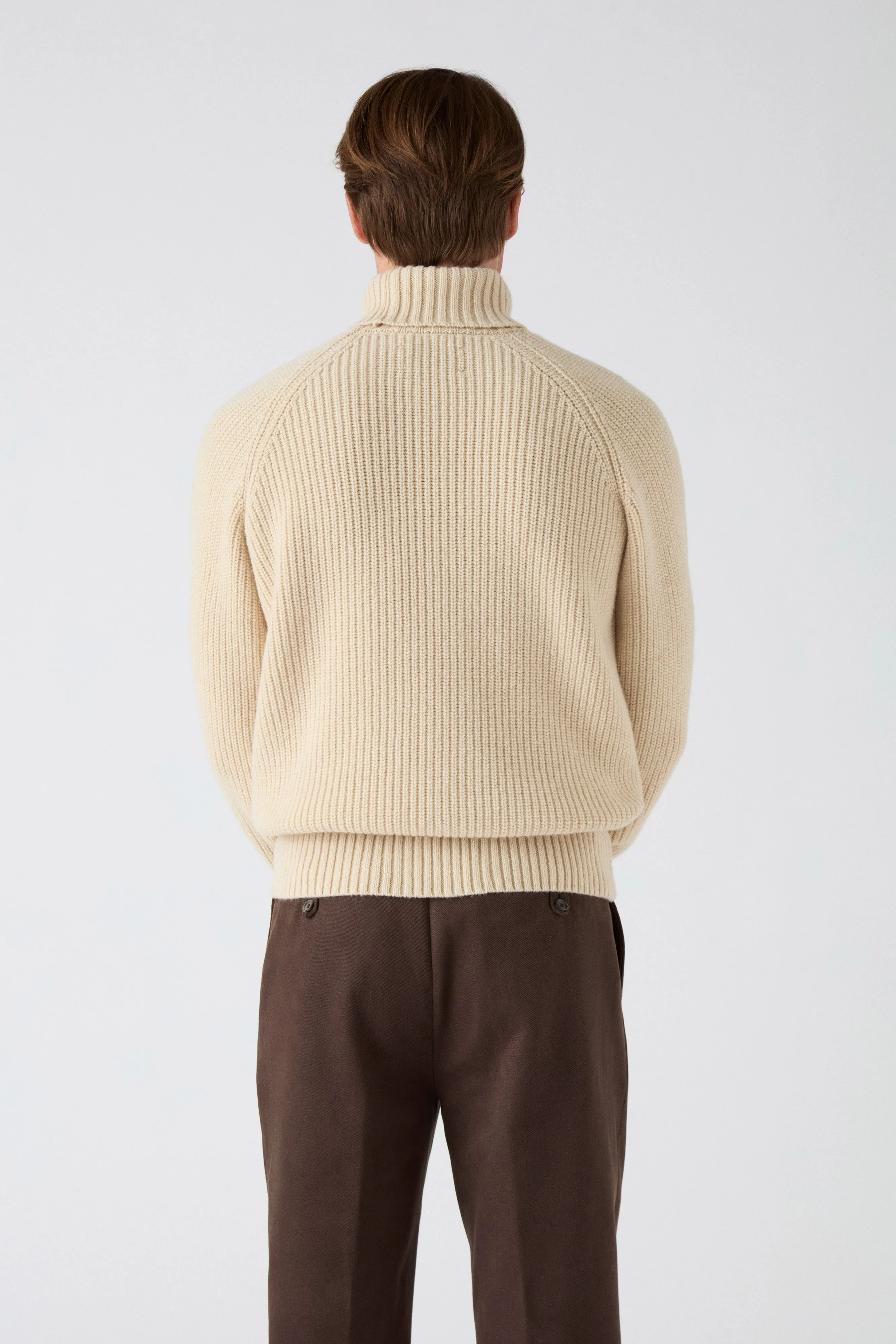 Bernhard Roll Neck Sweater - Natural sold by Berg & Berg product image thumbnail 3