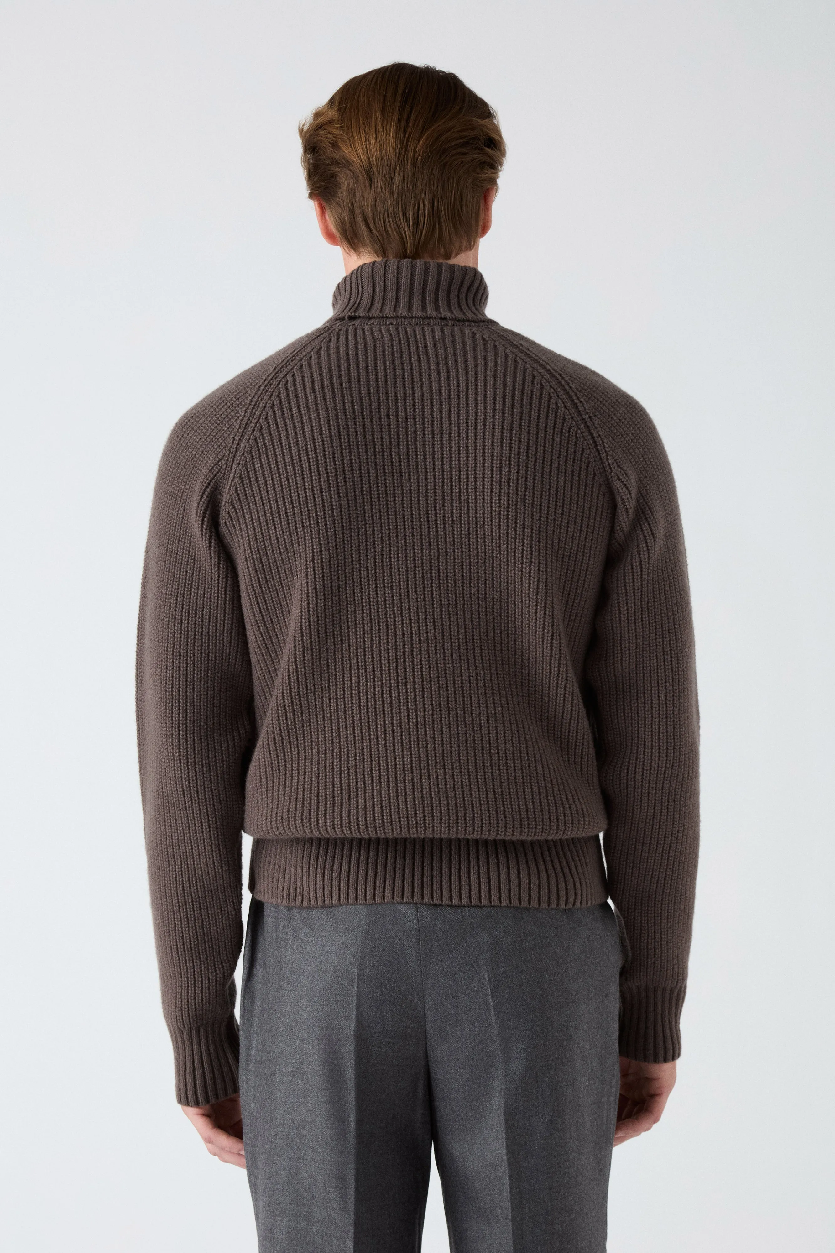 Bernhard Roll Neck Sweater - Brown sold by Berg & Berg product image thumbnail 3
