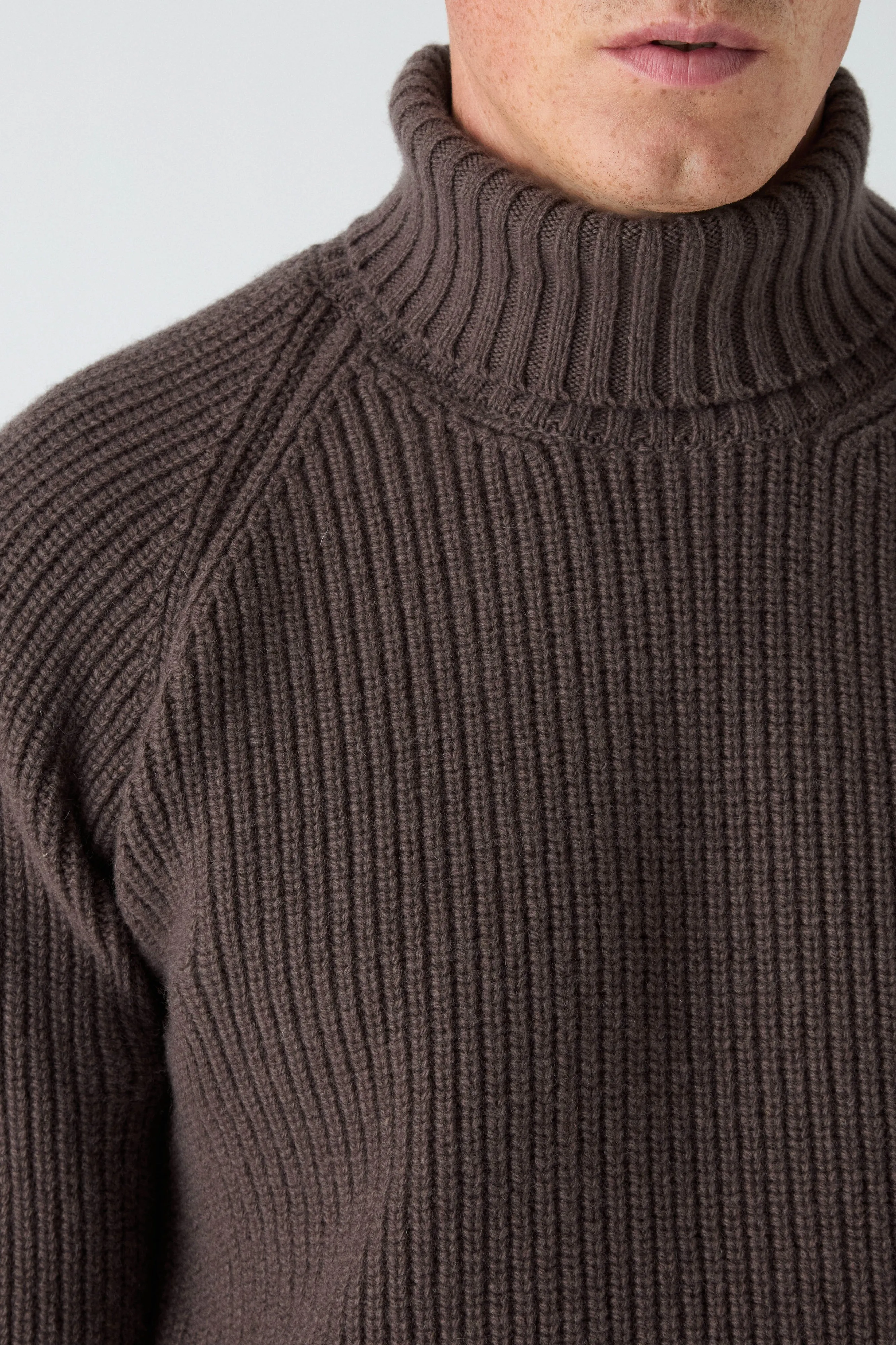 Bernhard Roll Neck Sweater - Brown sold by Berg & Berg product image thumbnail 2