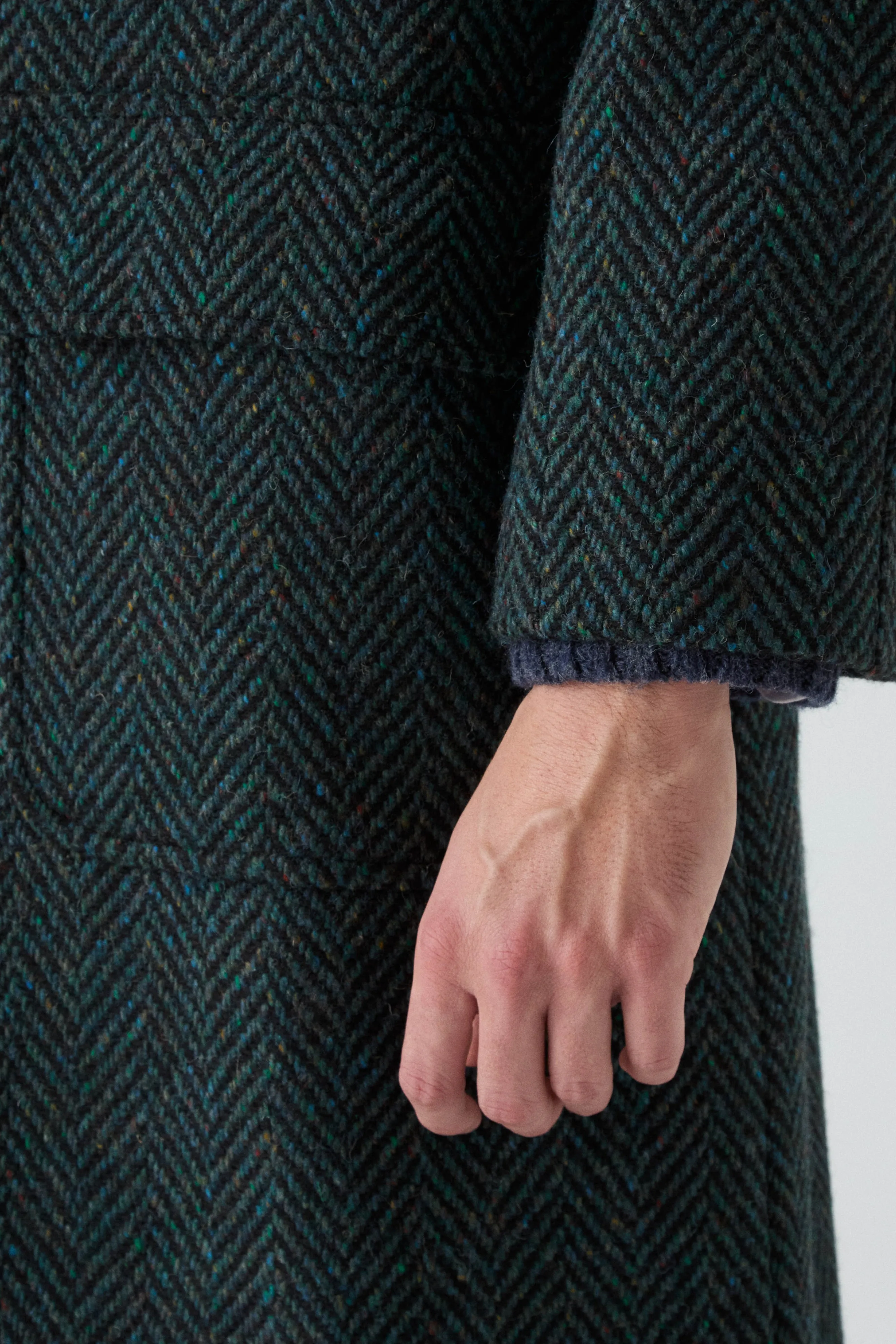 Nelson Tweed Raglan Coat - Blue sold by Berg & Berg product image thumbnail 4