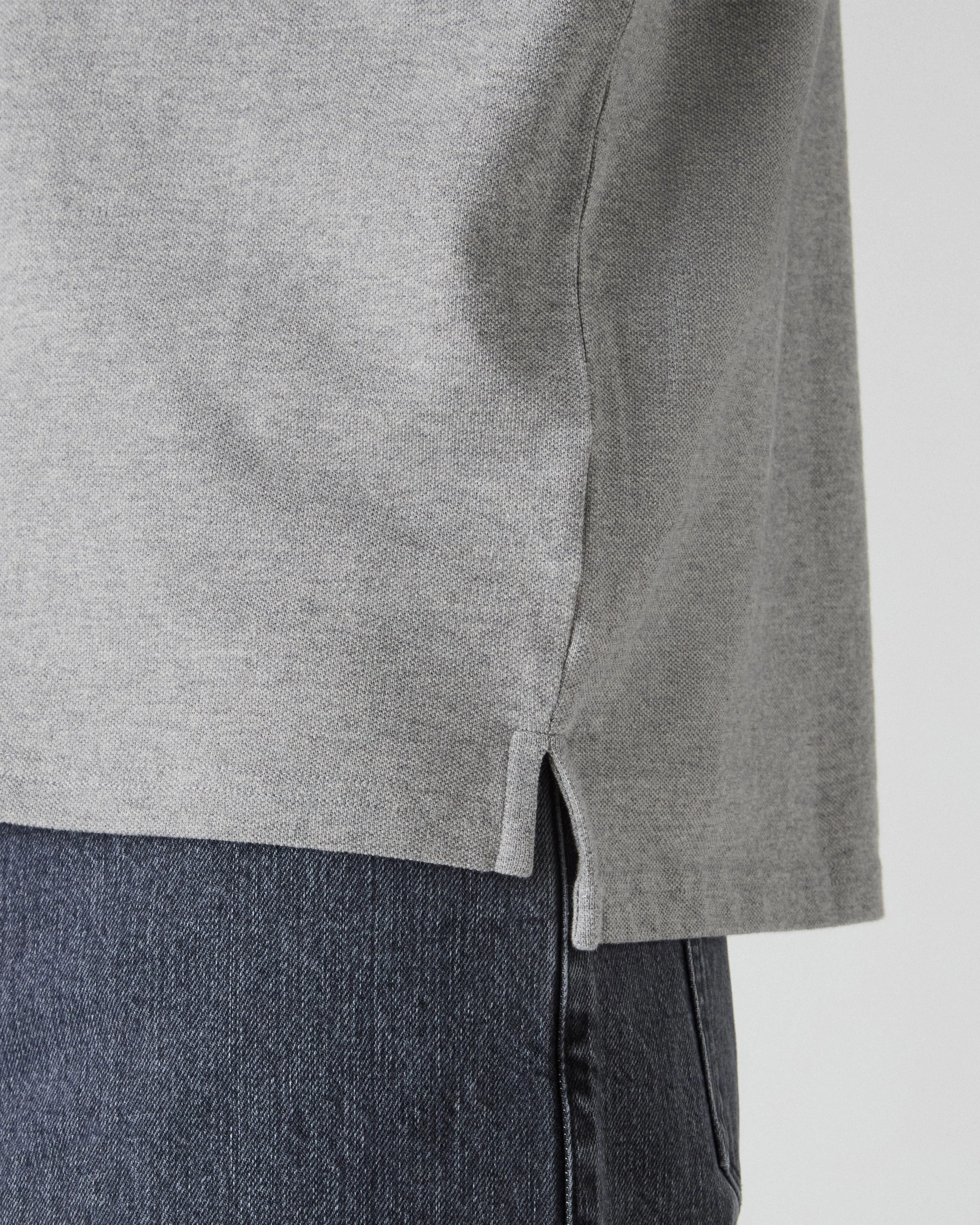 Teddy Long Sleeve Polo Shirt - Grey Melange sold by Berg & Berg product image thumbnail 3