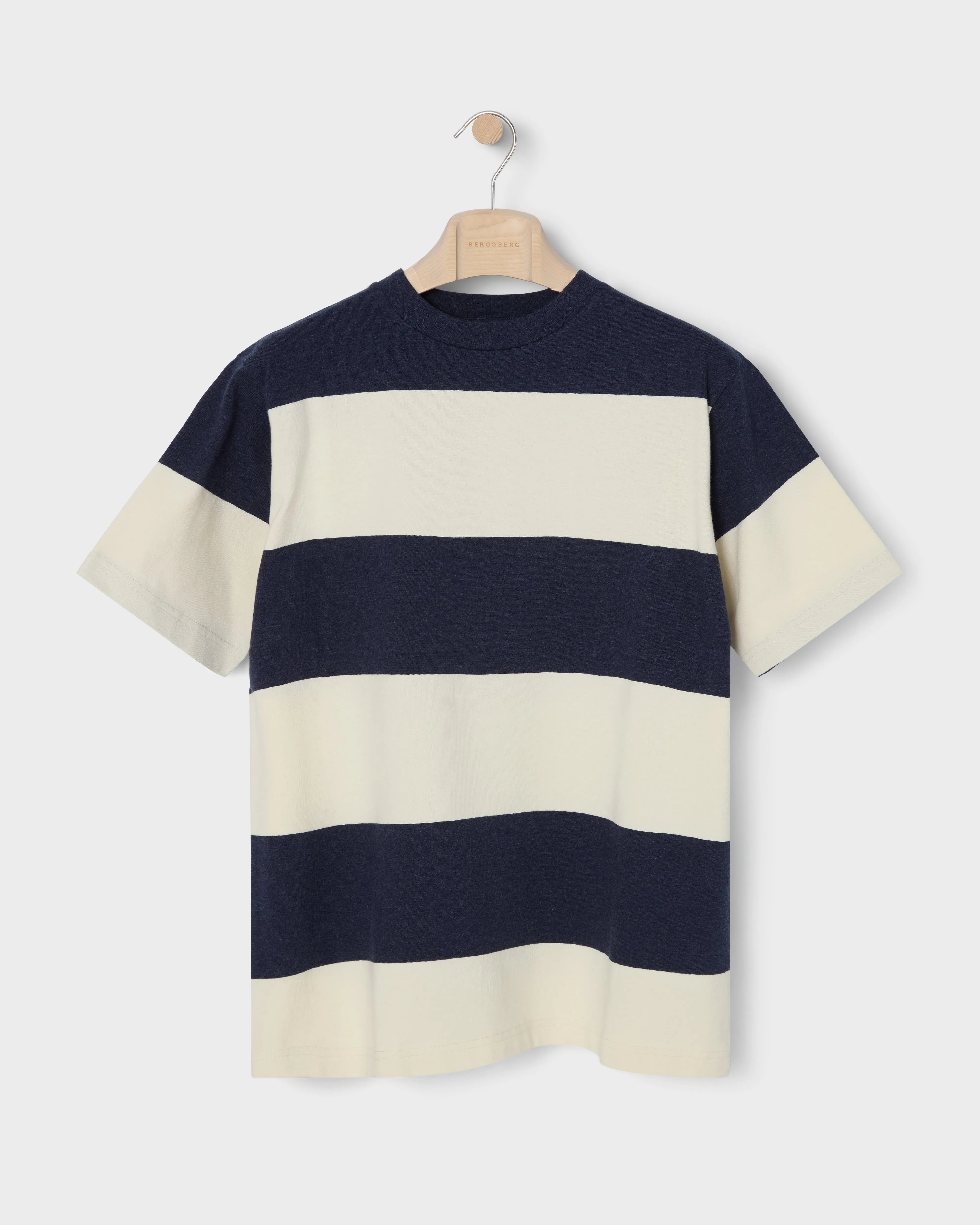 Torgny T-Shirt - Navy/White Block Stripe sold by Berg & Berg product image thumbnail 4