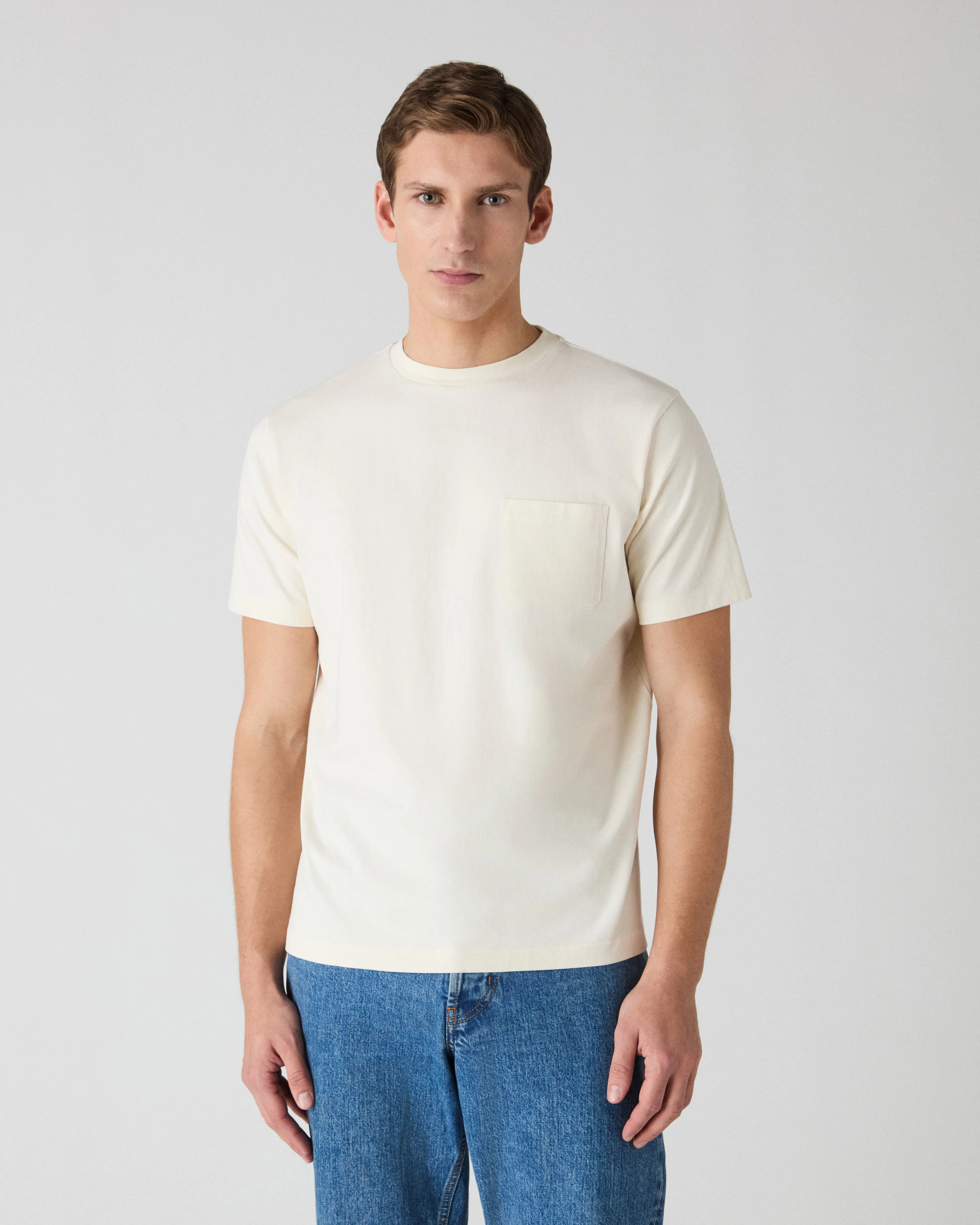 Torgny Pocket T-Shirt - White sold by Berg & Berg product image thumbnail 3