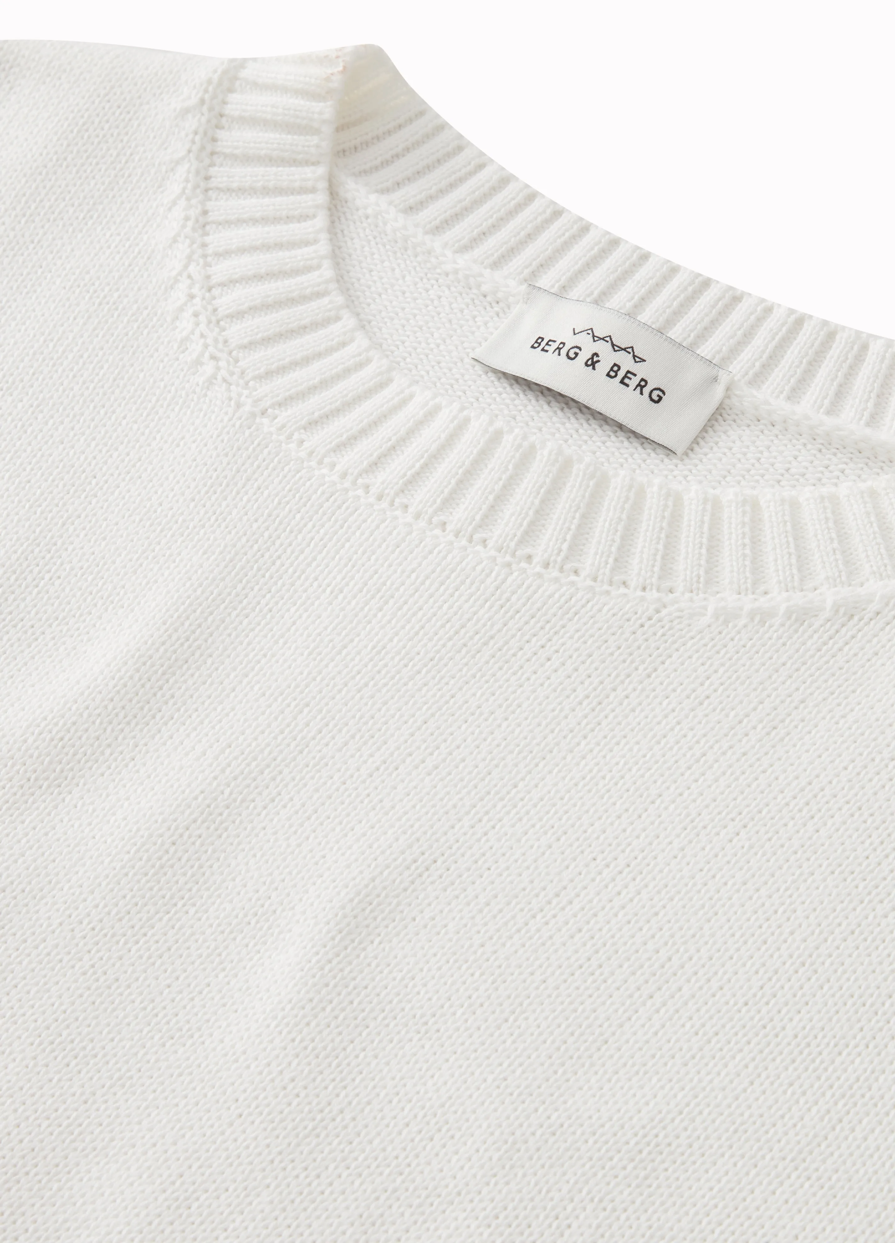 Ben Crewneck Sweater - Ecru sold by Berg & Berg product image thumbnail 5