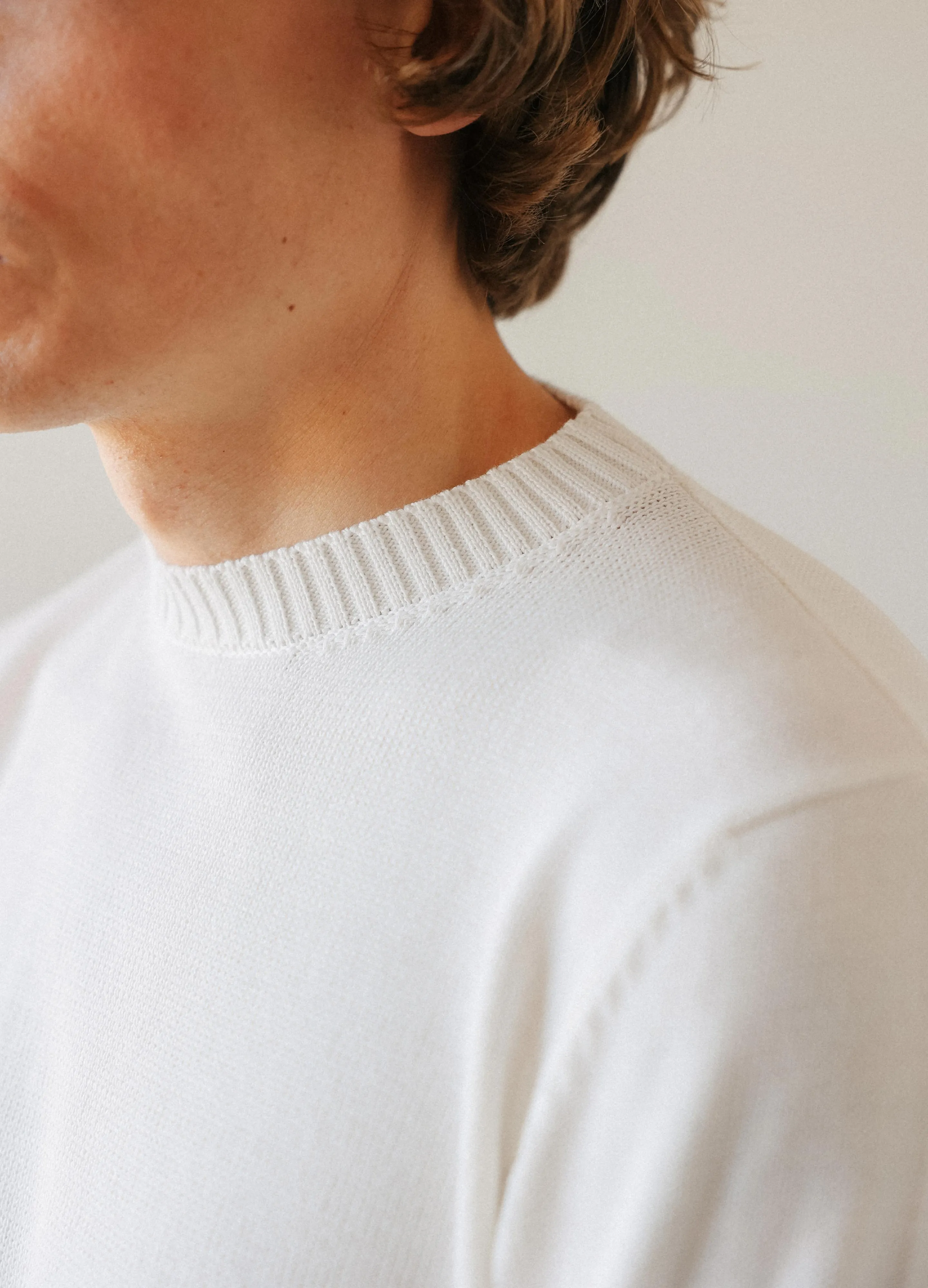 Ben Crewneck Sweater - Ecru sold by Berg & Berg product image thumbnail 3