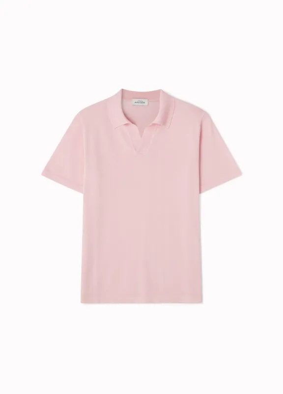 Bernt Knitted Polo - Pink sold by Berg & Berg