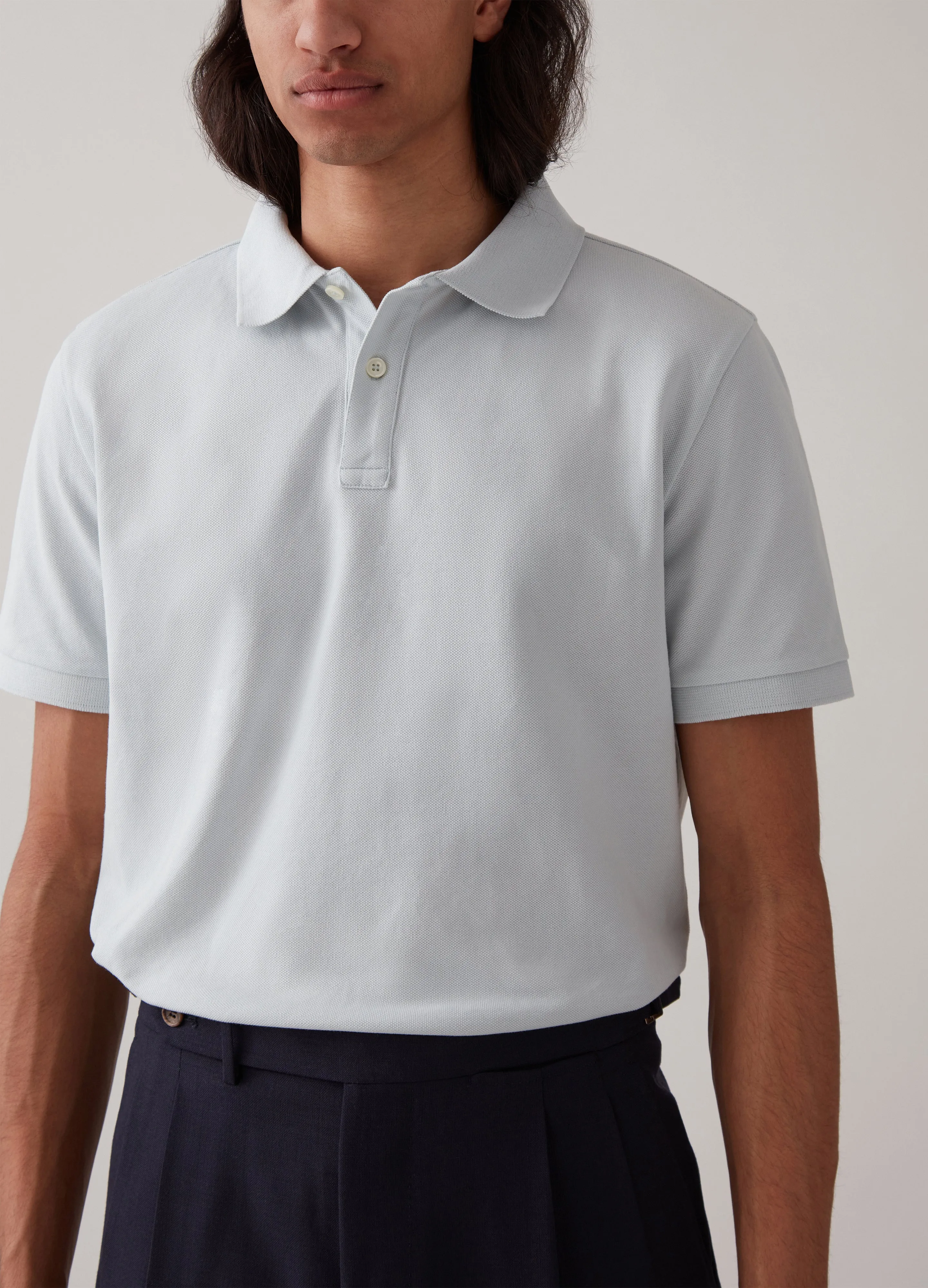 Ture Short Sleeve Polo Shirt - Cloud Blue sold by Berg & Berg product image thumbnail 2