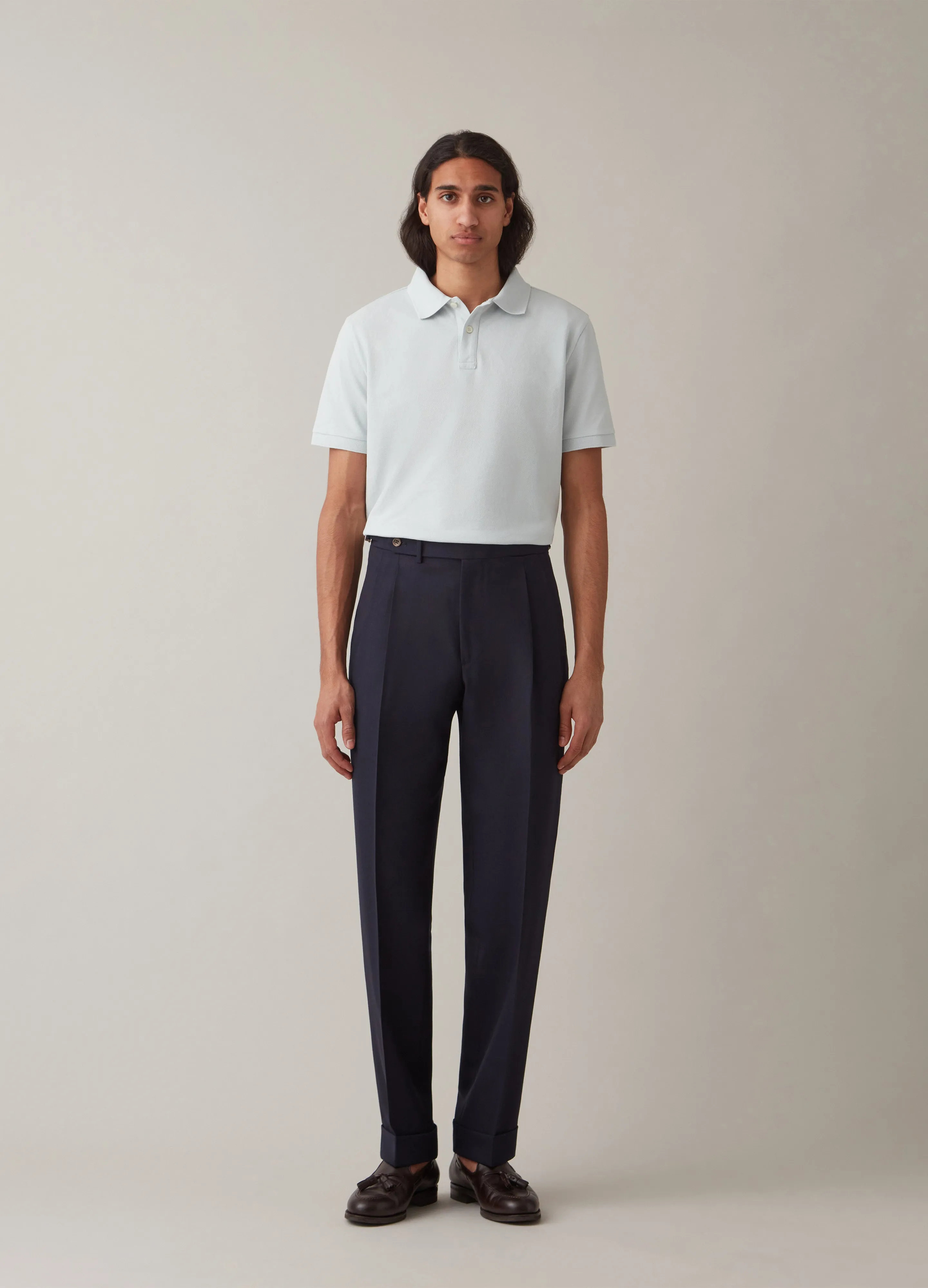 Ture Short Sleeve Polo Shirt - Cloud Blue sold by Berg & Berg