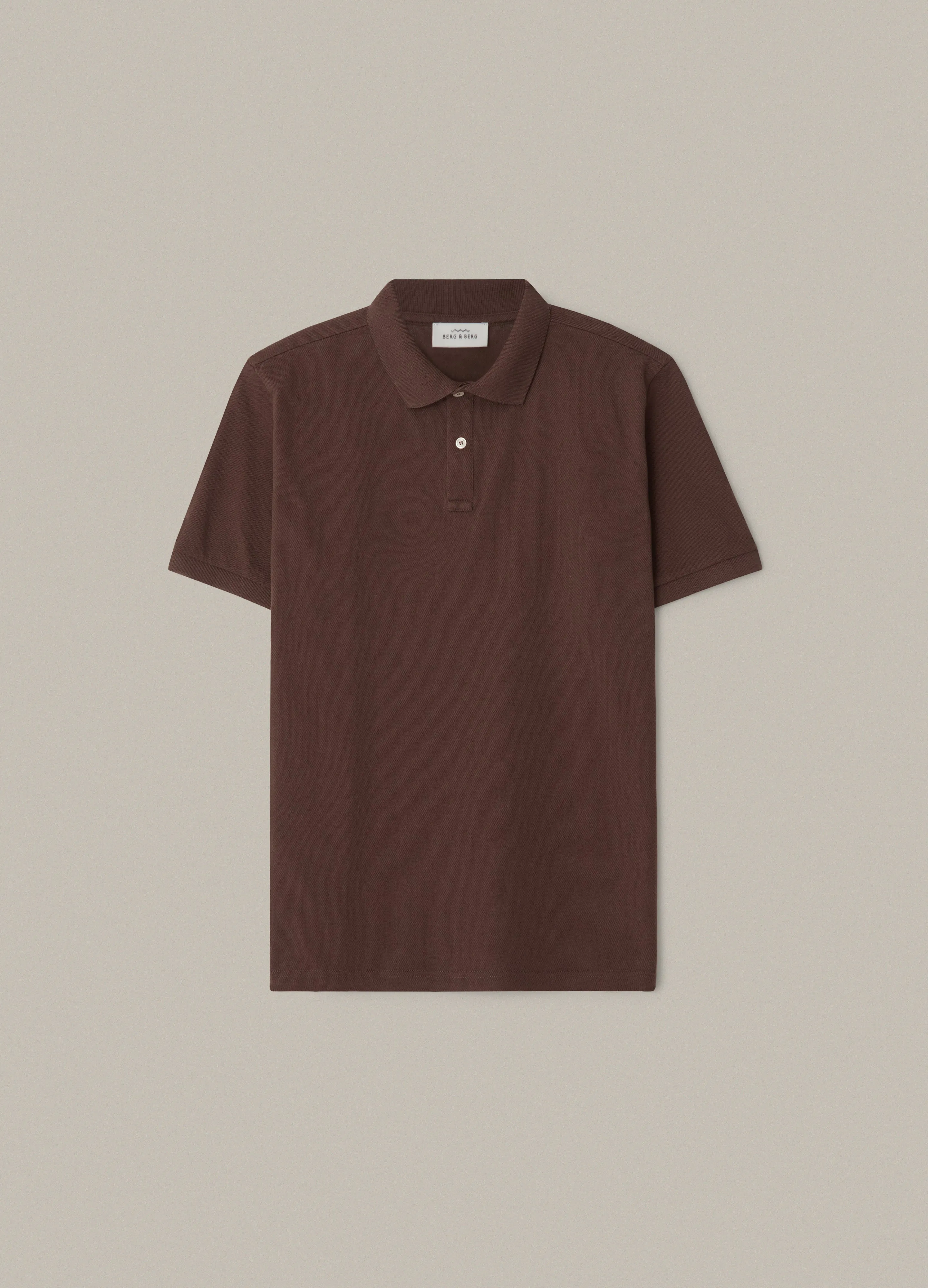 Ture Short Sleeve Polo Shirt - Chocolate sold by Berg & Berg product image thumbnail 3