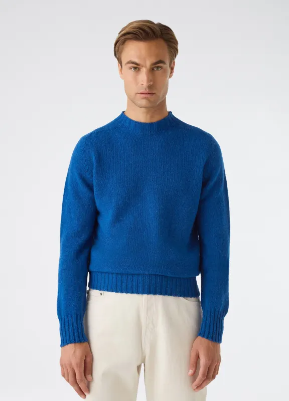 Birger Shaggy Crew Neck - Sky Blue made by Berg & Berg