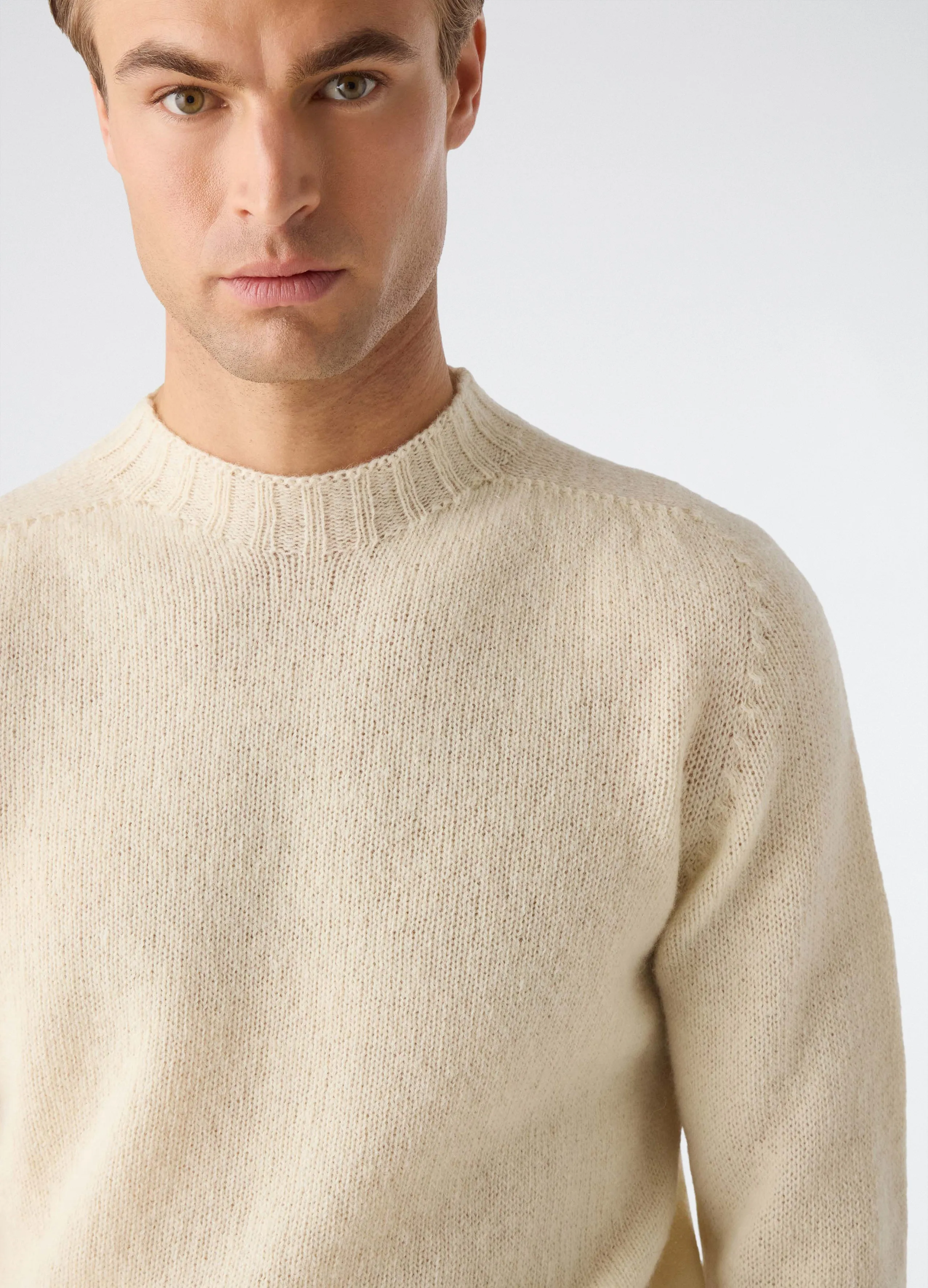 Birger Shaggy Crew Neck - Ecru sold by Berg & Berg product image thumbnail 3