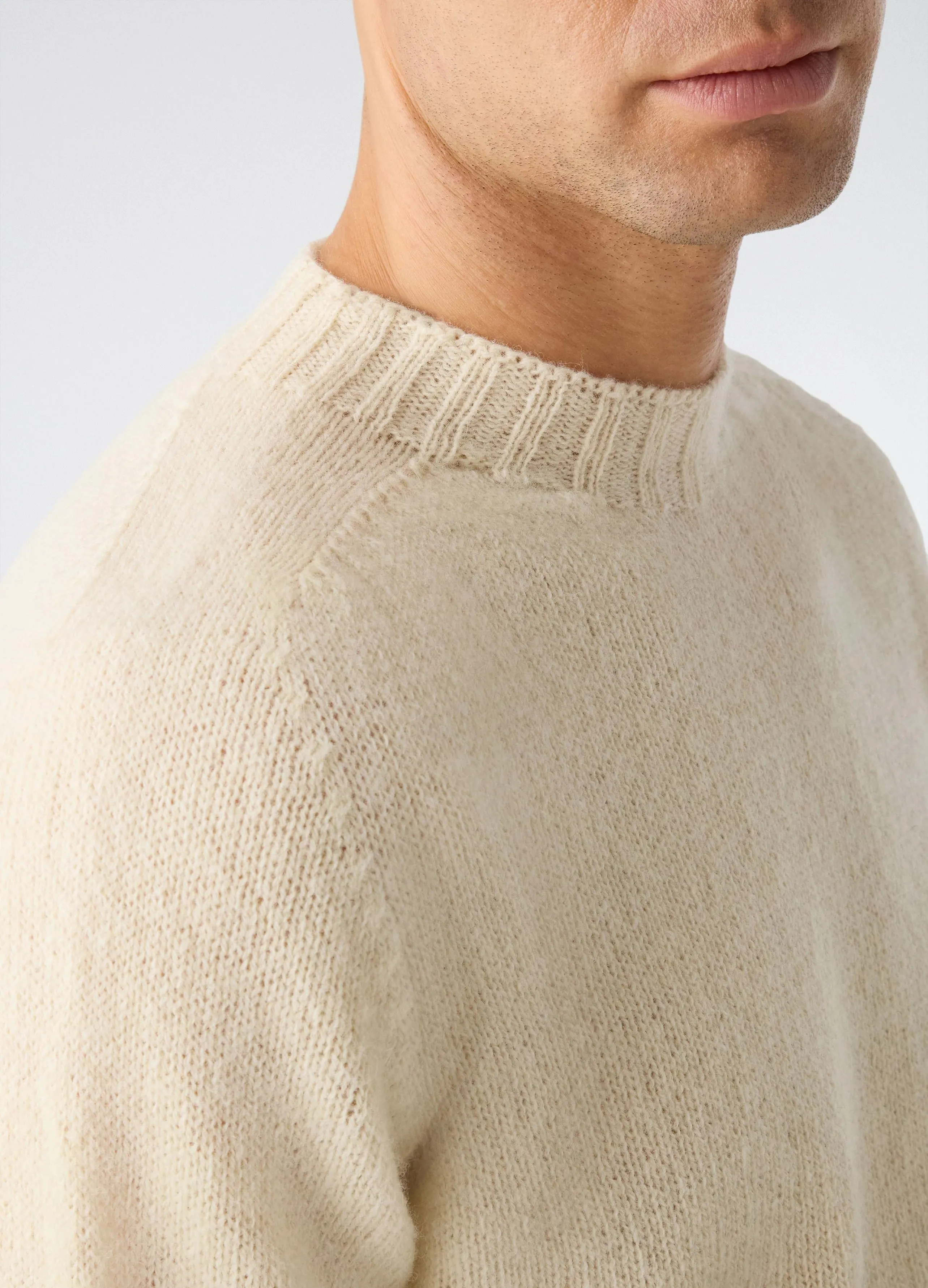 Birger Shaggy Crew Neck - Ecru sold by Berg & Berg product image thumbnail 2