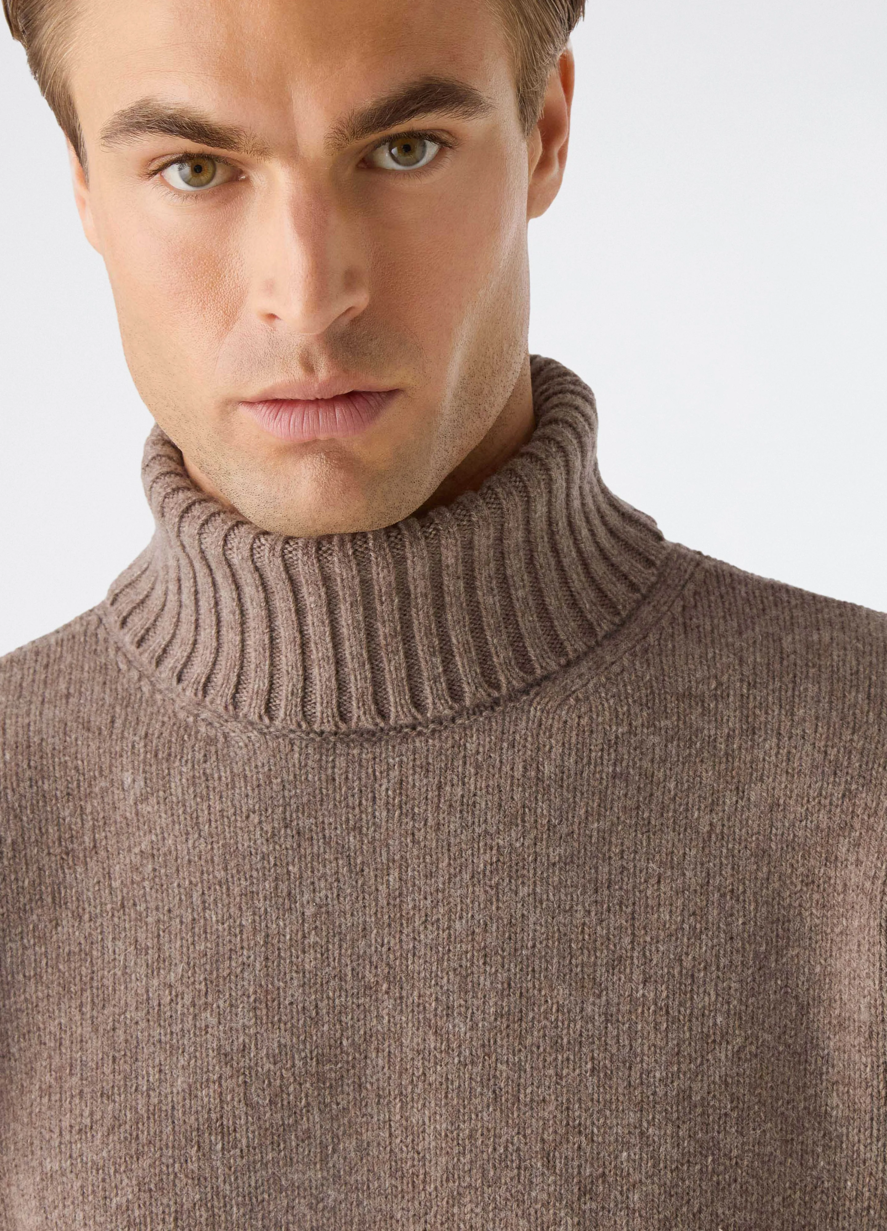 Börje Wool/Cashmere Roll Neck - Taupe sold by Berg & Berg product image thumbnail 2