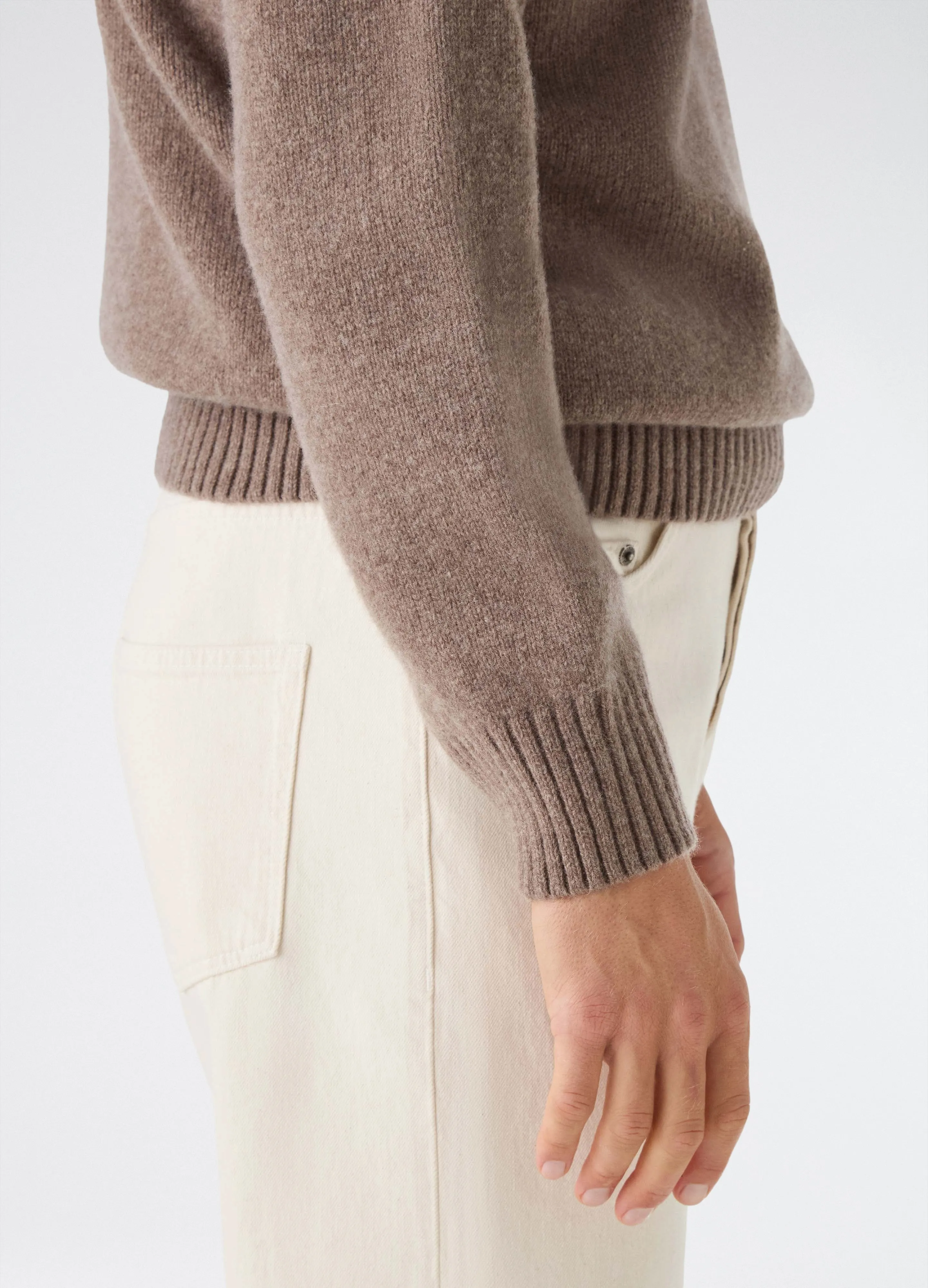 Börje Wool/Cashmere Roll Neck - Taupe sold by Berg & Berg product image thumbnail 3