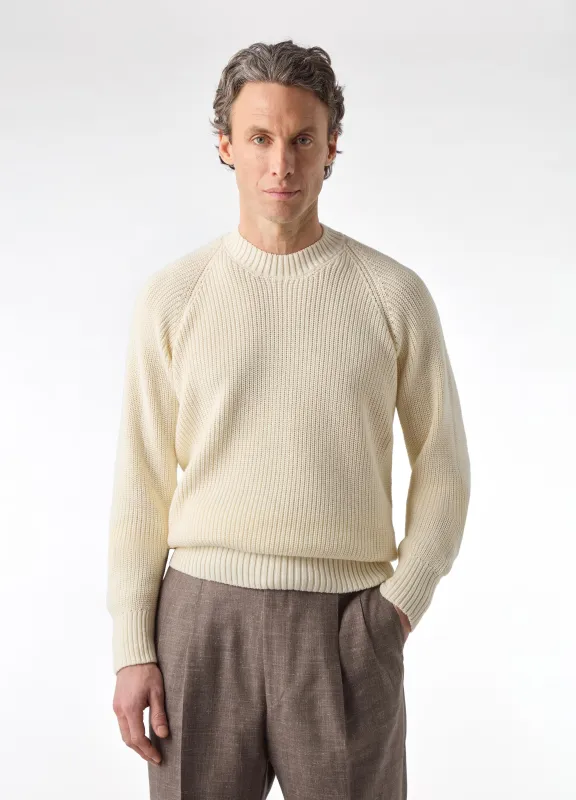 Bengt Raglan Sweater - Off White sold by Berg & Berg
