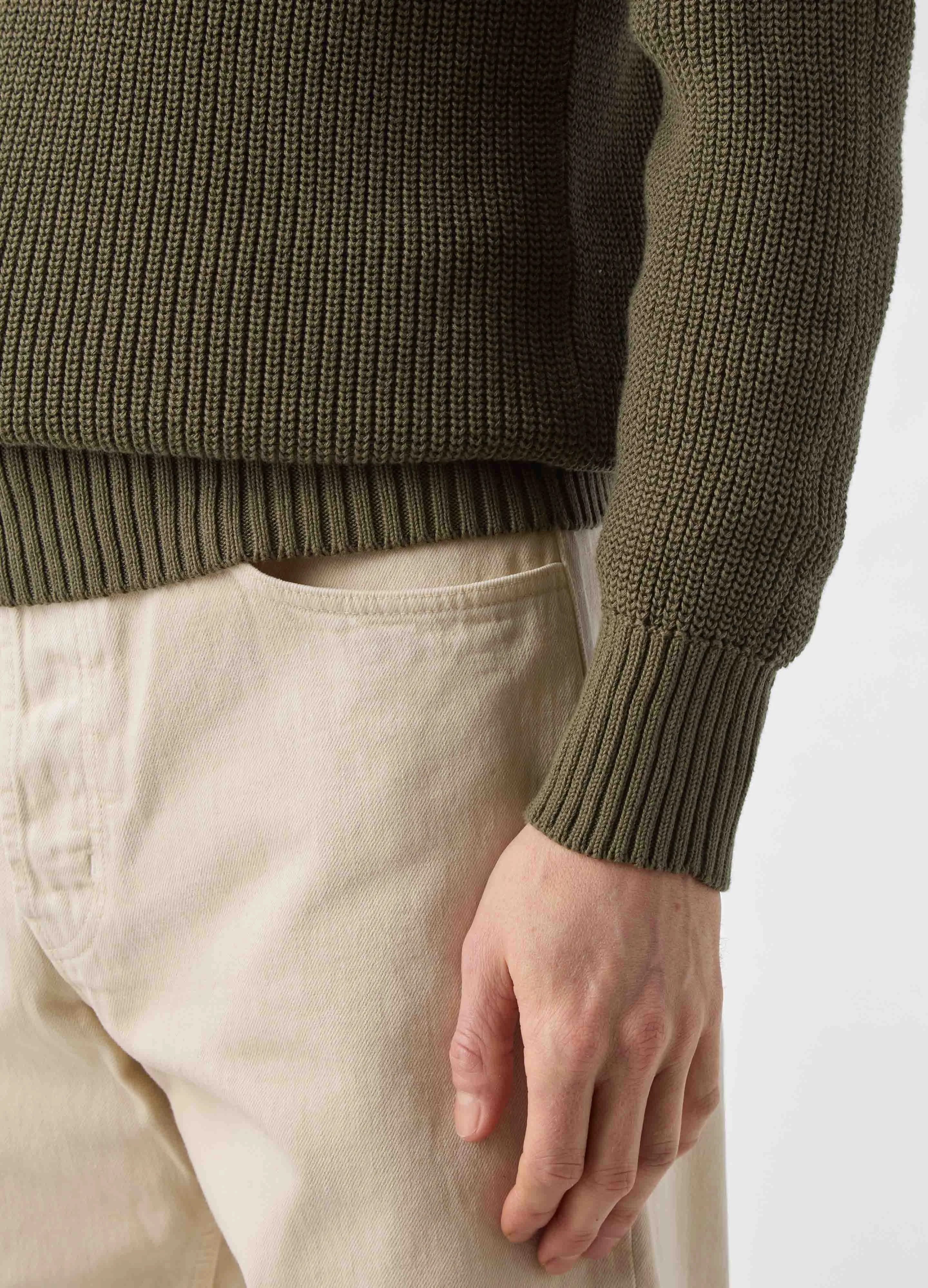 Bengt Raglan Sweater - Olive sold by Berg & Berg product image thumbnail 3