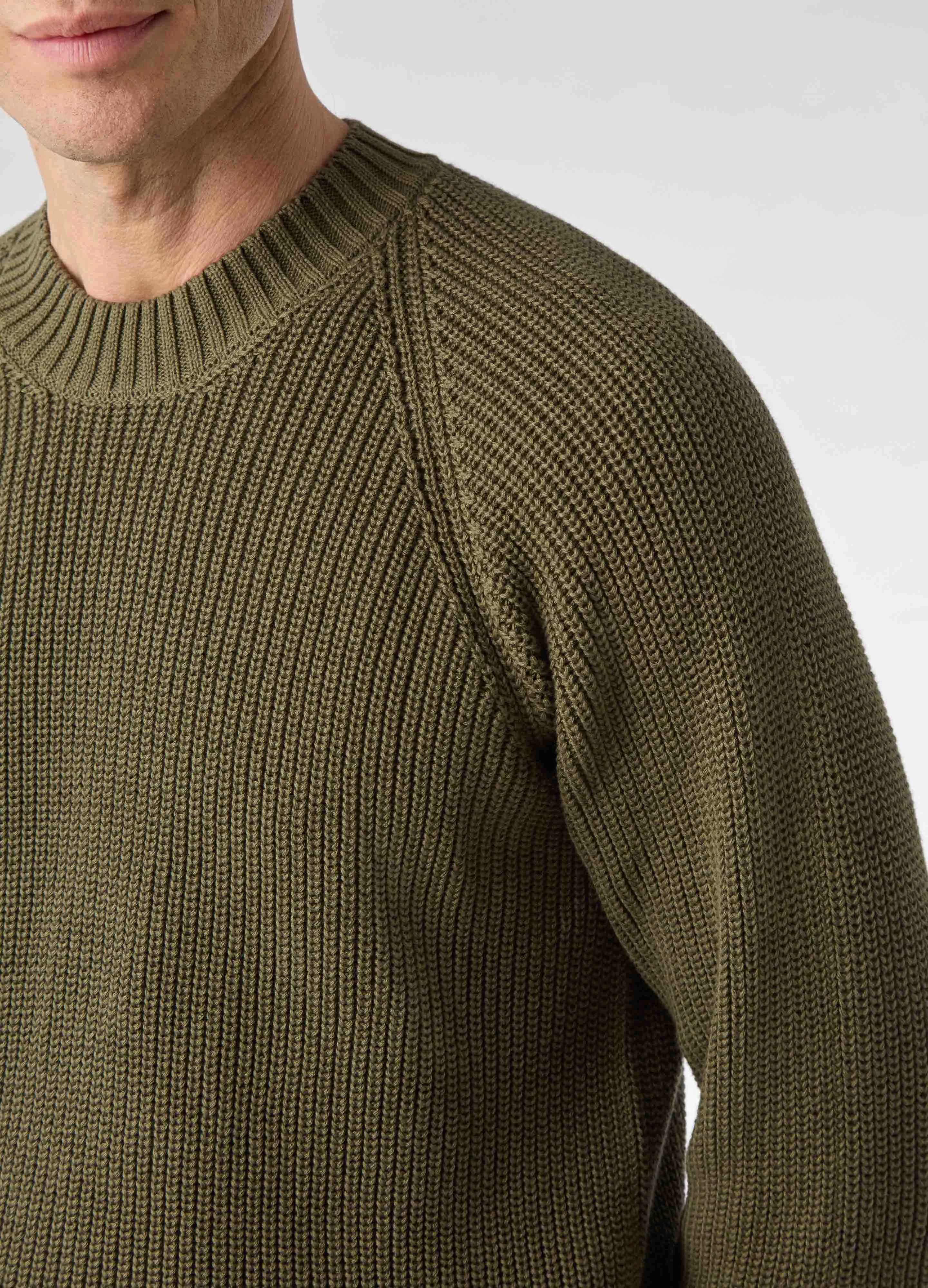 Bengt Raglan Sweater - Olive sold by Berg & Berg product image thumbnail 2