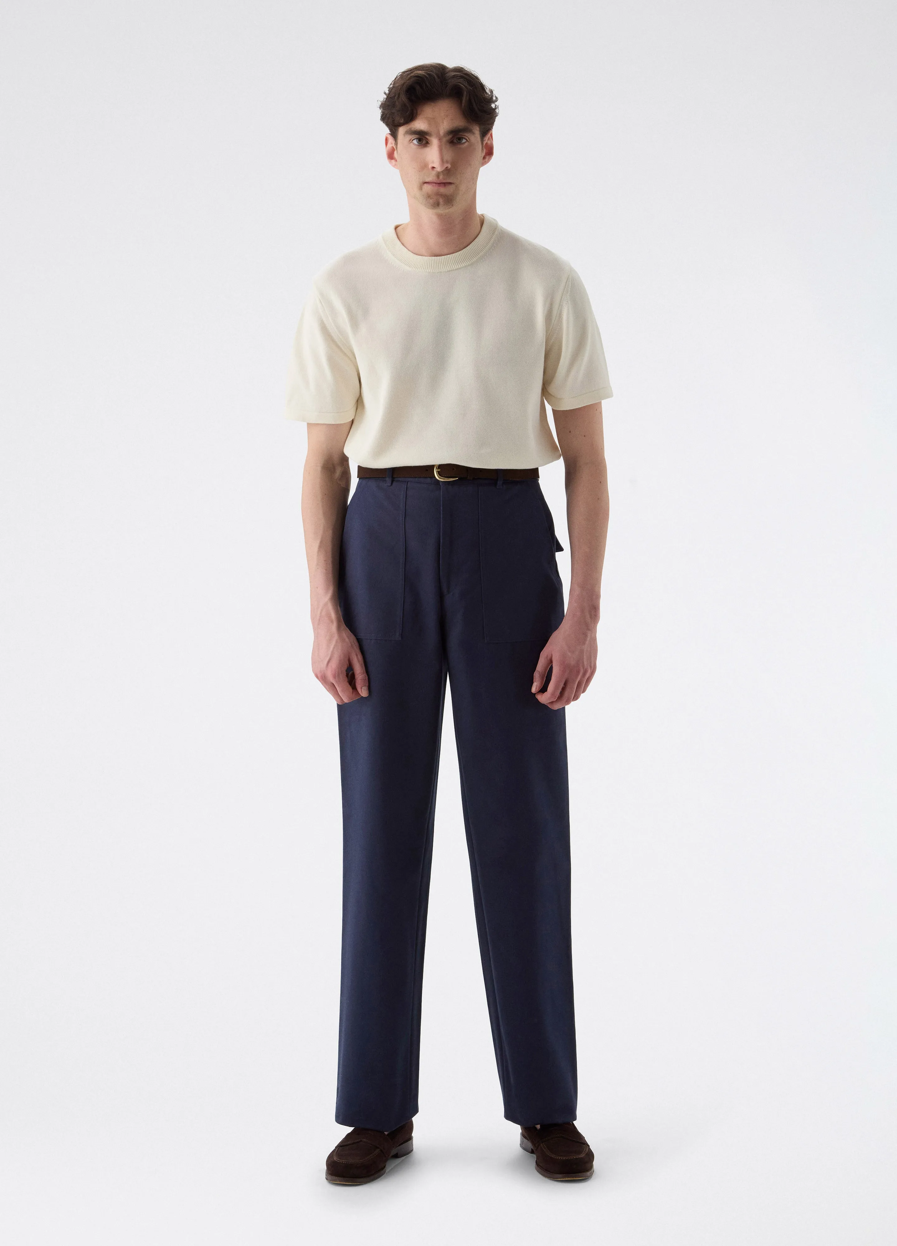 Albert Fatigue Trousers - Navy sold by Berg & Berg