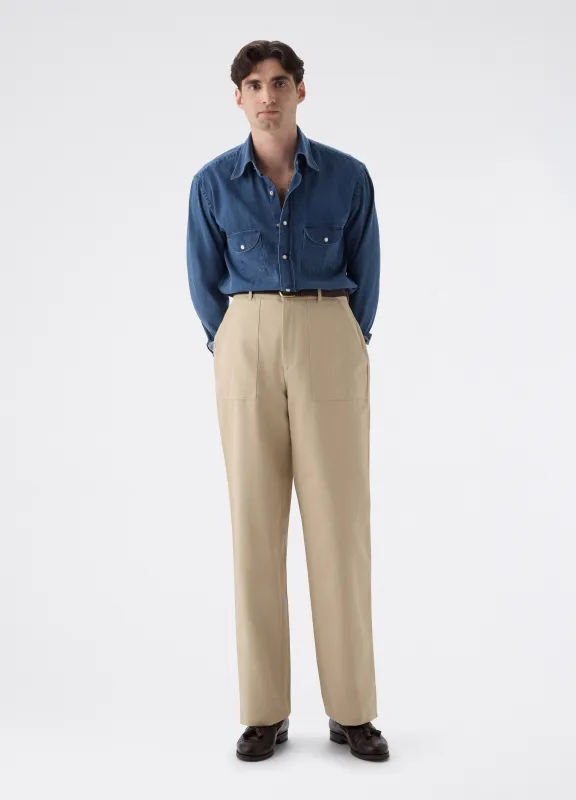 Albert Fatigue Trousers - Tan sold by Berg & Berg