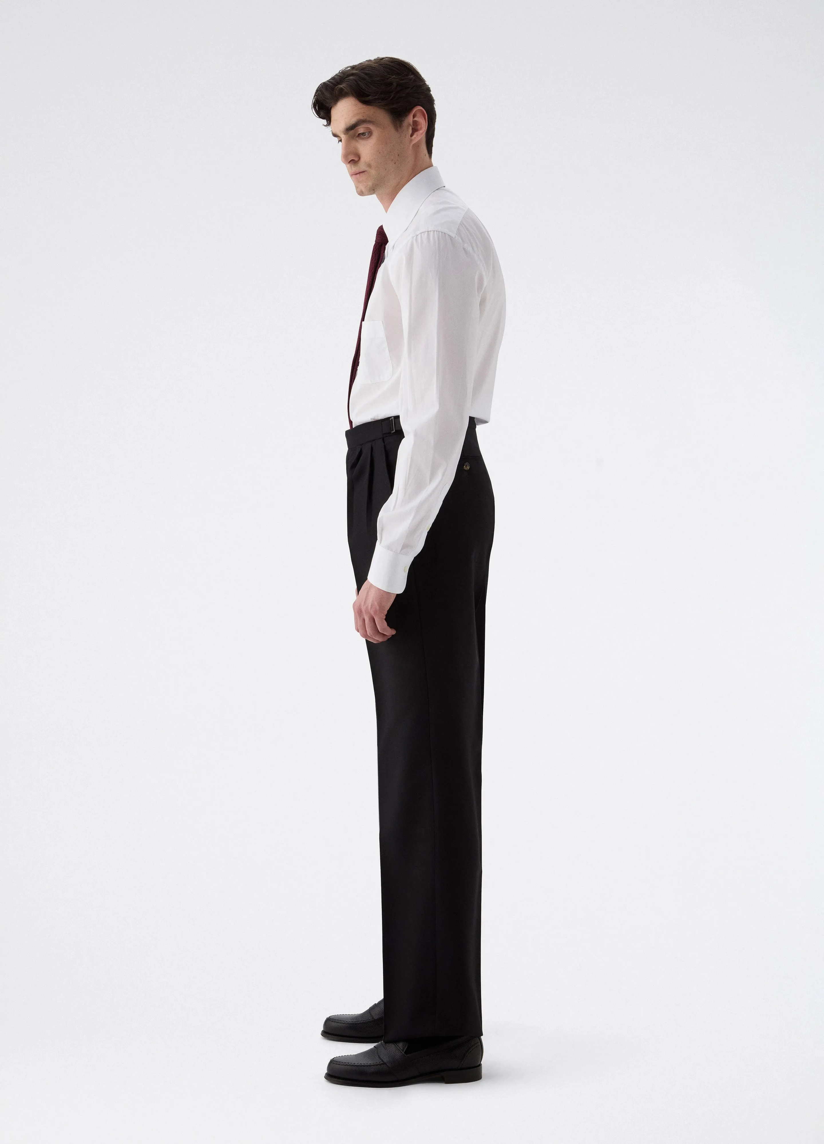 August High Twist Wool Trousers - Black sold by Berg & Berg product image thumbnail 3