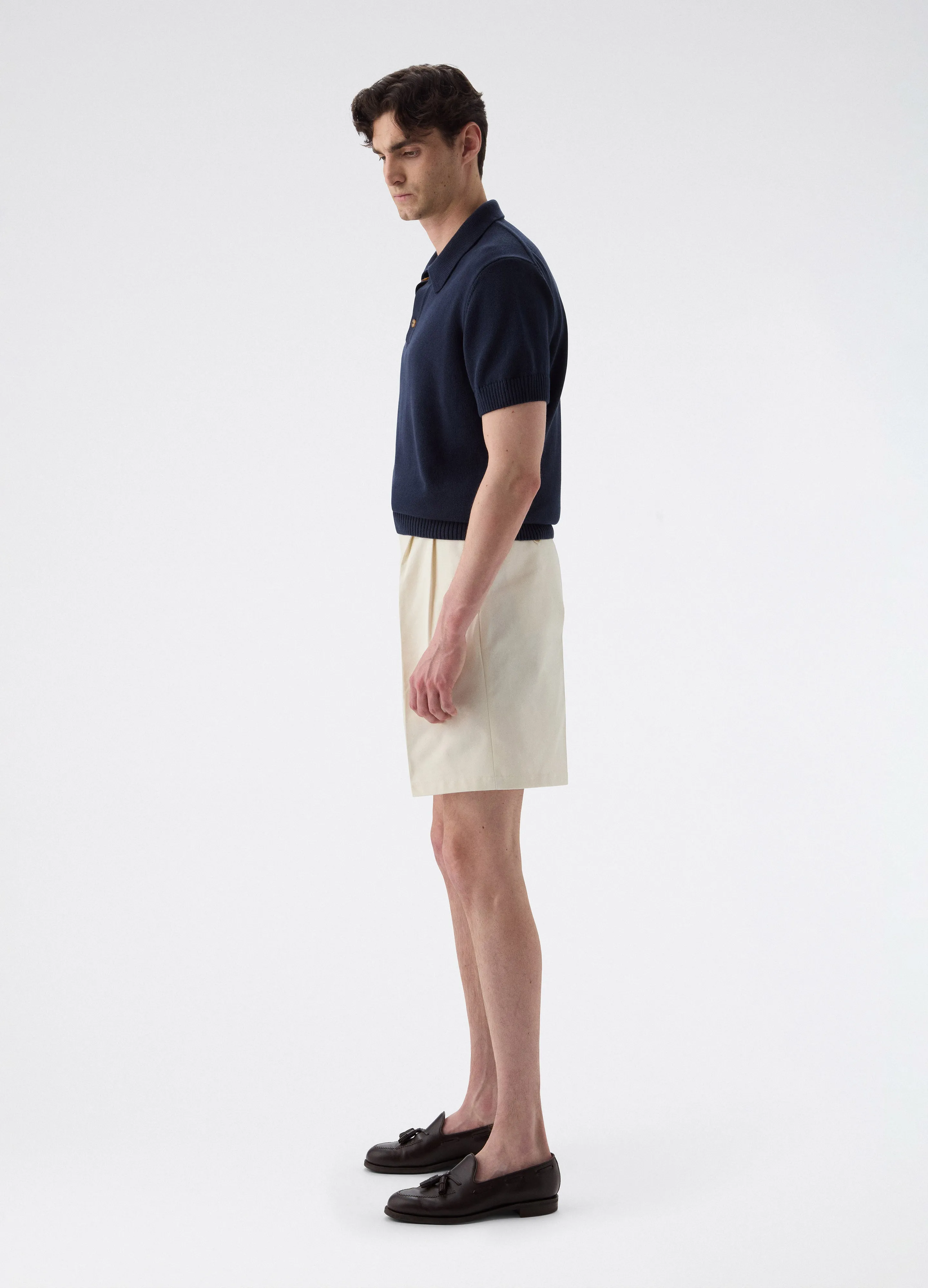 Antonello Cotton Shorts - Ecru sold by Berg & Berg product image thumbnail 3