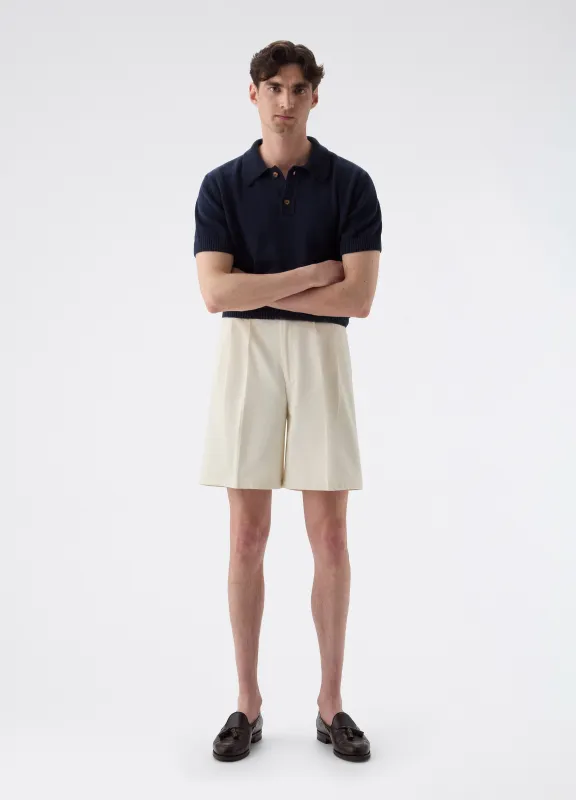 Antonello Cotton Shorts - Ecru sold by Berg & Berg