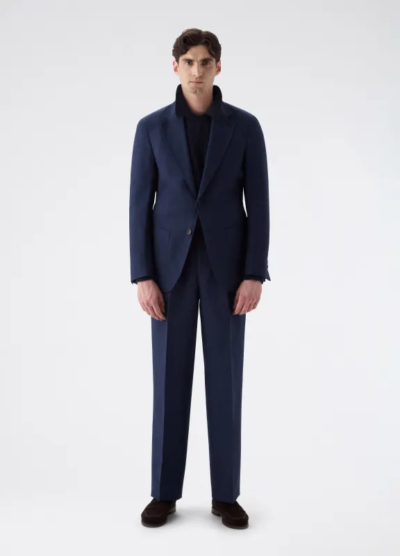 Don Sport Wool/Linen Suit Jacket - Navy made by Berg & Berg