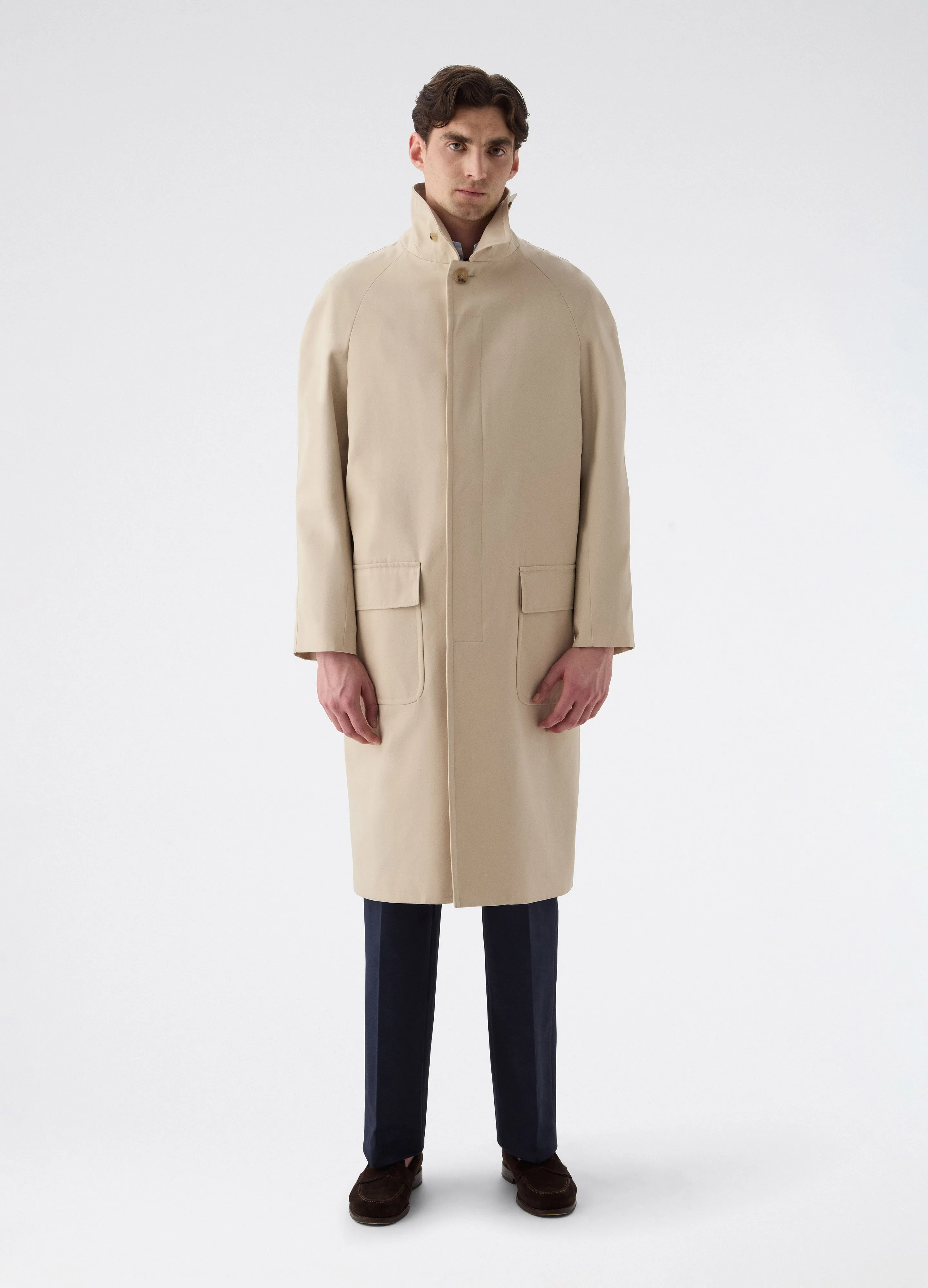 Nelson Raglan Coat - Sand sold by Berg & Berg
