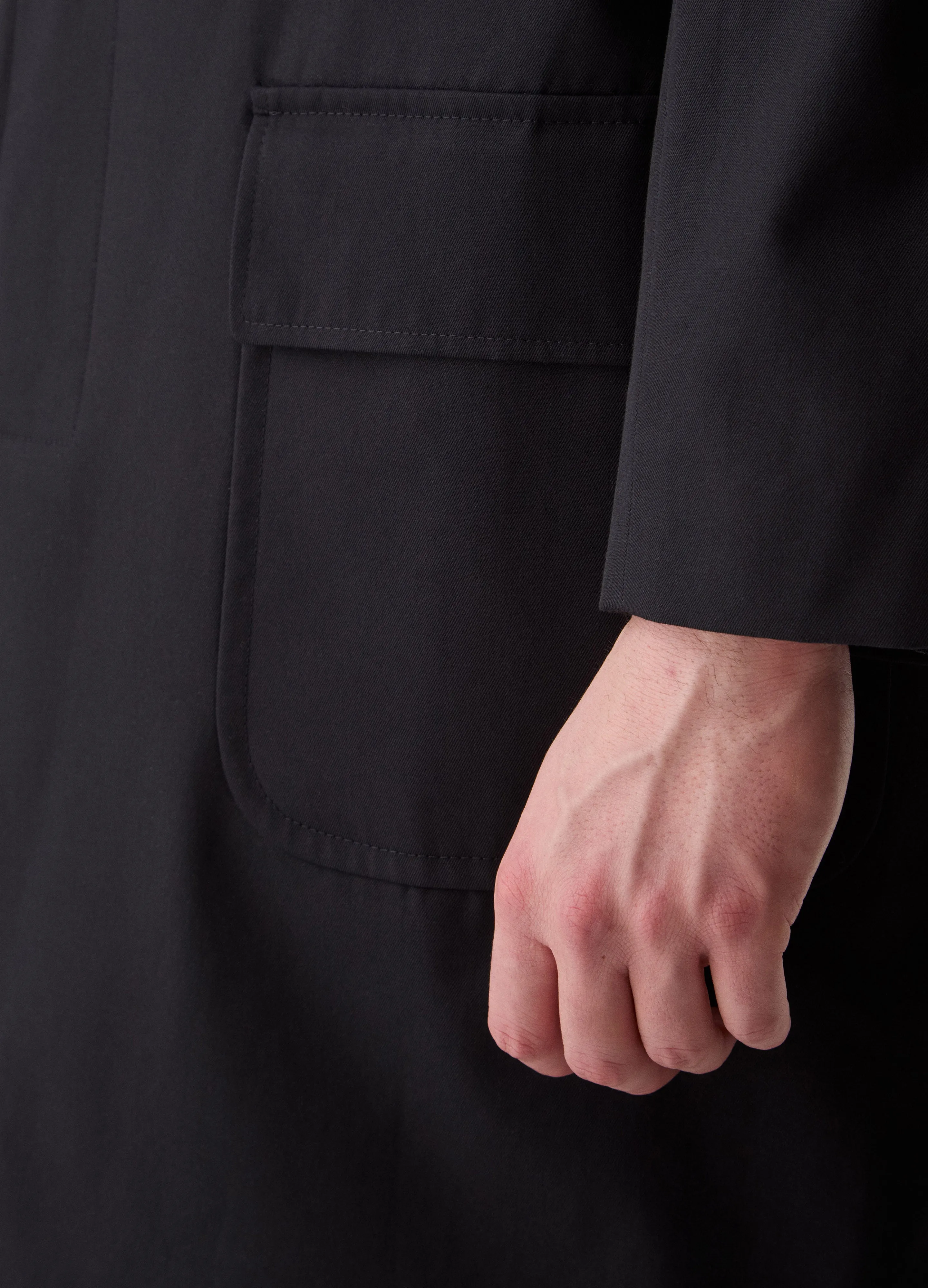 Nelson Raglan Coat - Navy sold by Berg & Berg product image thumbnail 5