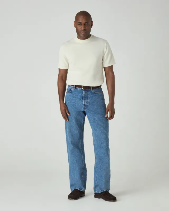 Bo Knitted T-Shirt - Ivory made by Berg & Berg