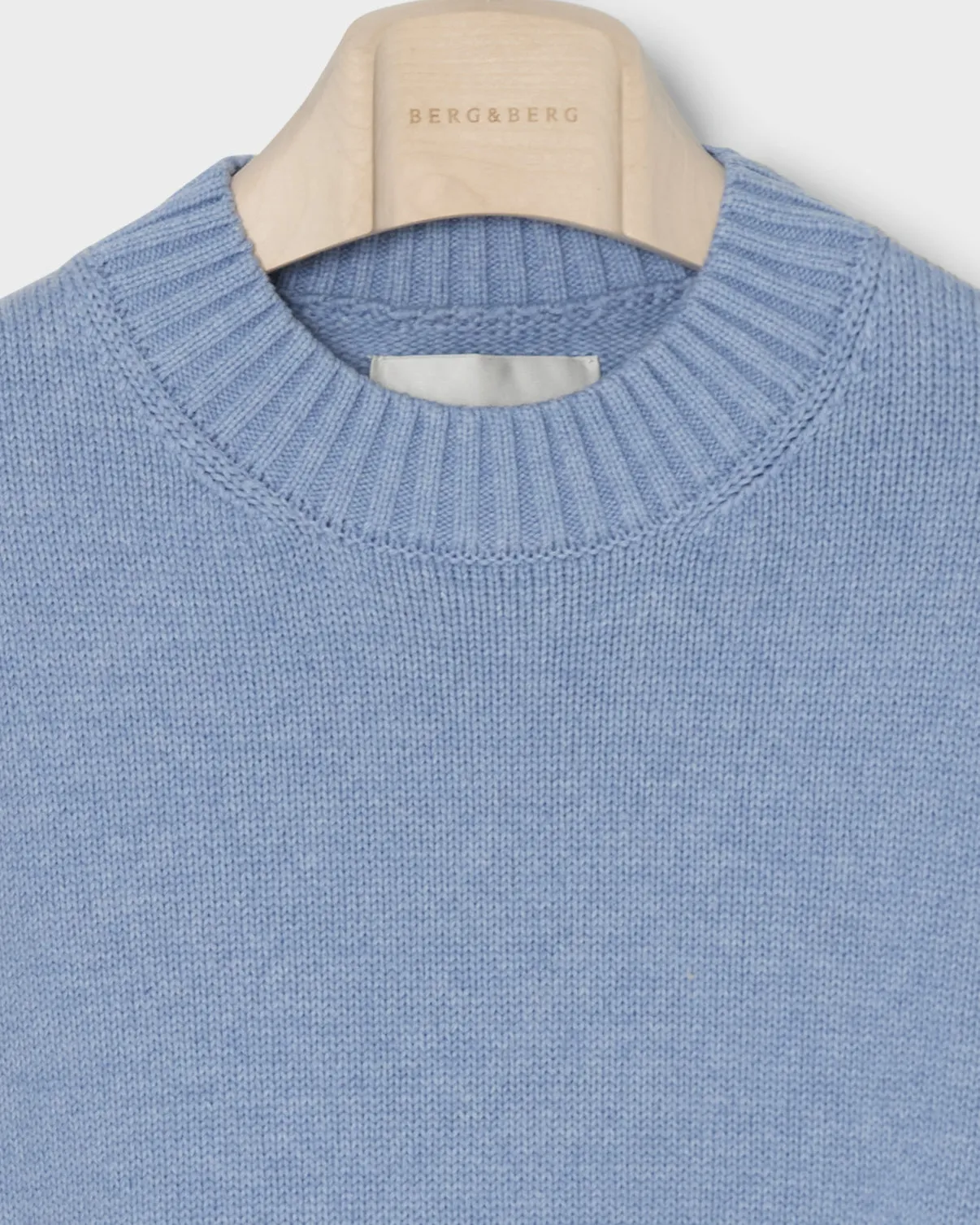 Ben Cotton Crew Neck - Powder Blue sold by Berg & Berg product image thumbnail 5