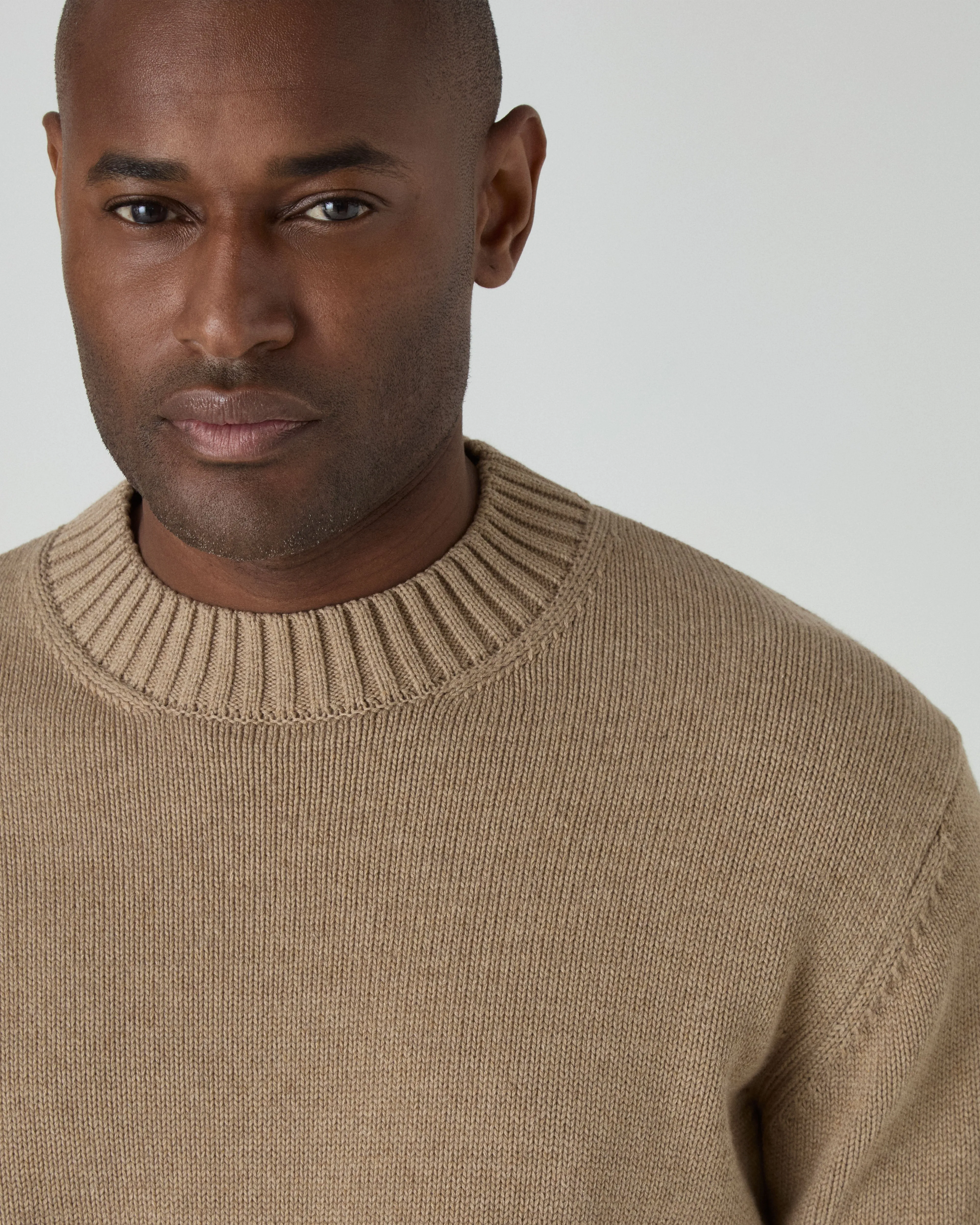Ben Cotton Crew Neck - Hazel Brown sold by Berg & Berg product image thumbnail 2