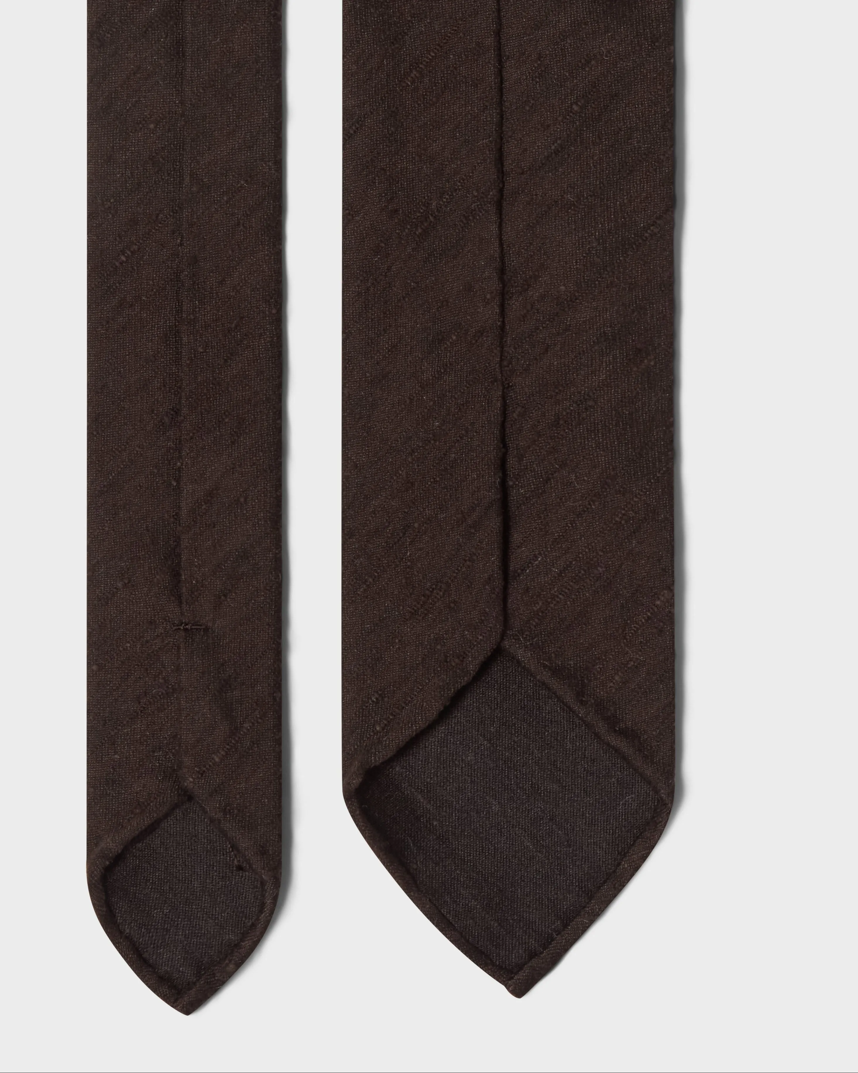 Shantung Silk Tie - Brown sold by Berg & Berg product image thumbnail 3