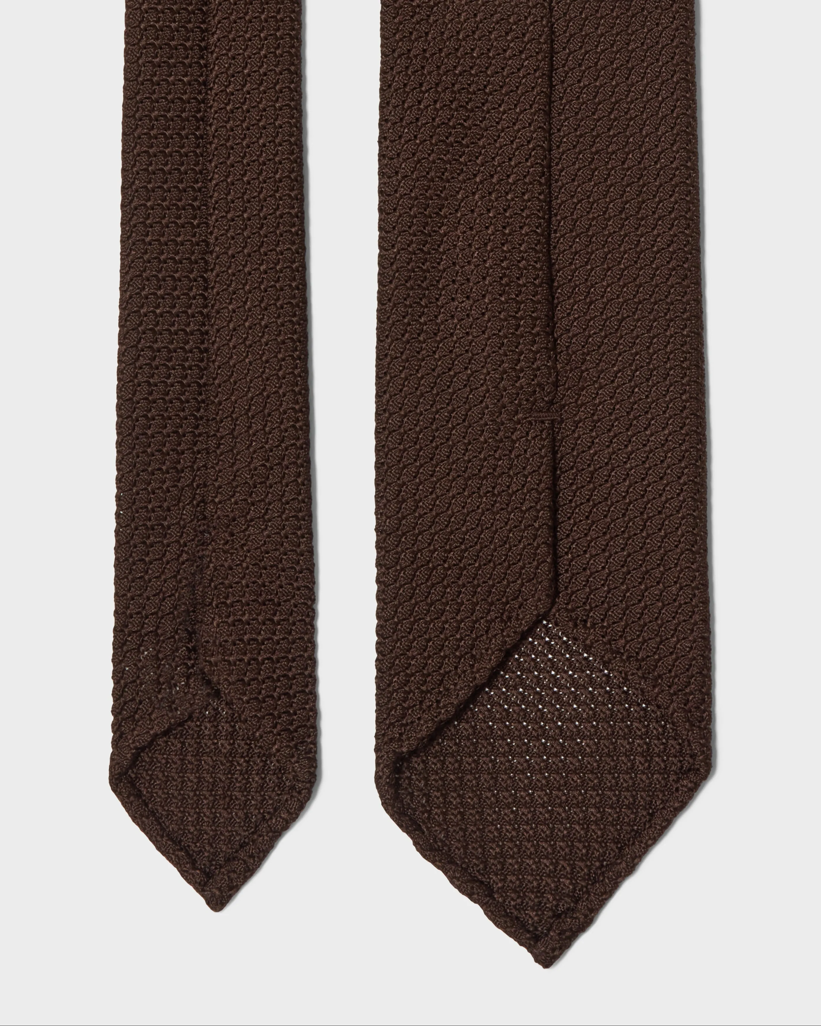 Grenadine Silk Tie - Brown sold by Berg & Berg product image thumbnail 3