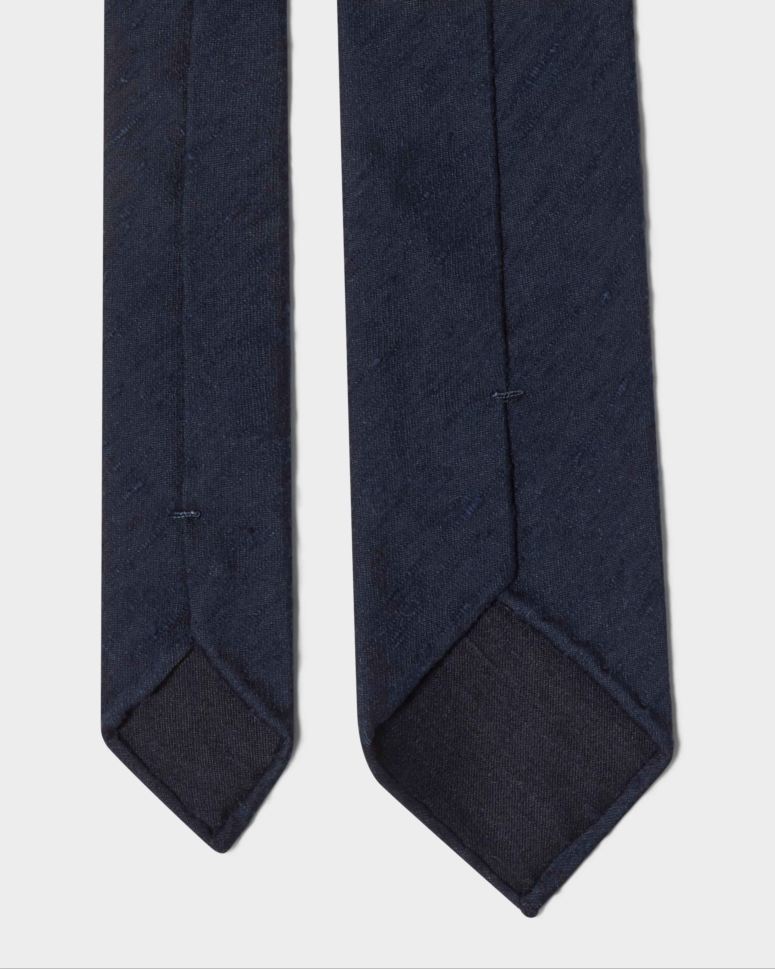 Shantung Silk Tie - Navy sold by Berg & Berg product image thumbnail 3