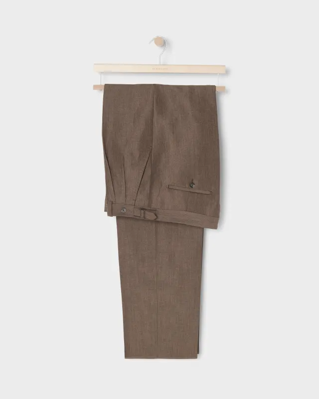 August Wool/Linen Trousers - Taupe made by Berg & Berg