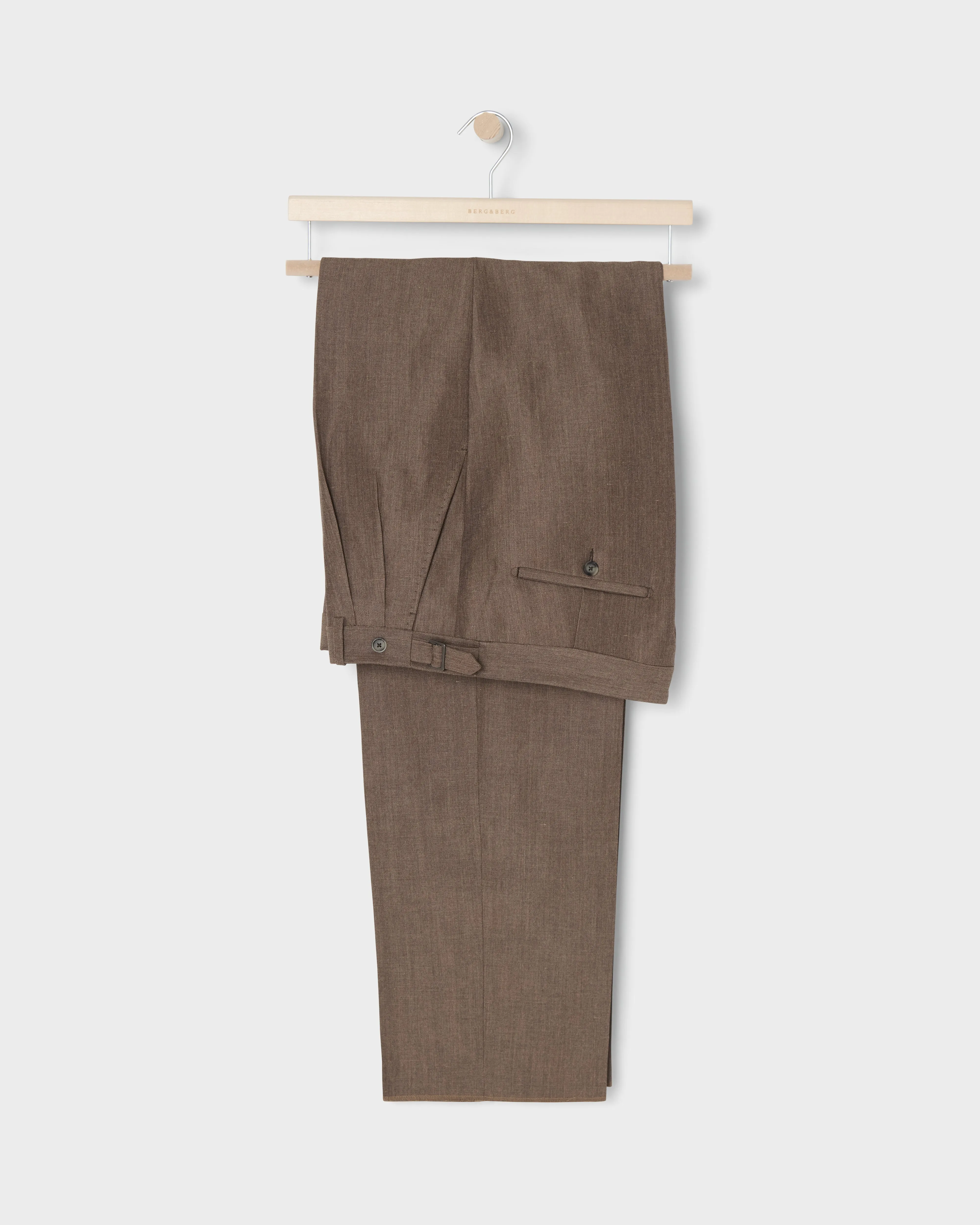 August Wool/Linen Trousers - Taupe sold by Berg & Berg