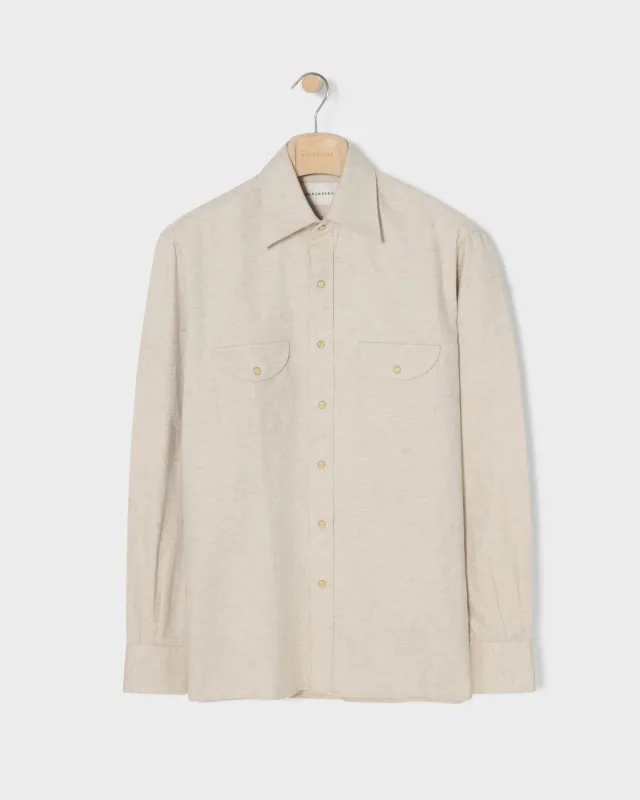 Fernando Western Shirt - Sand made by Berg & Berg