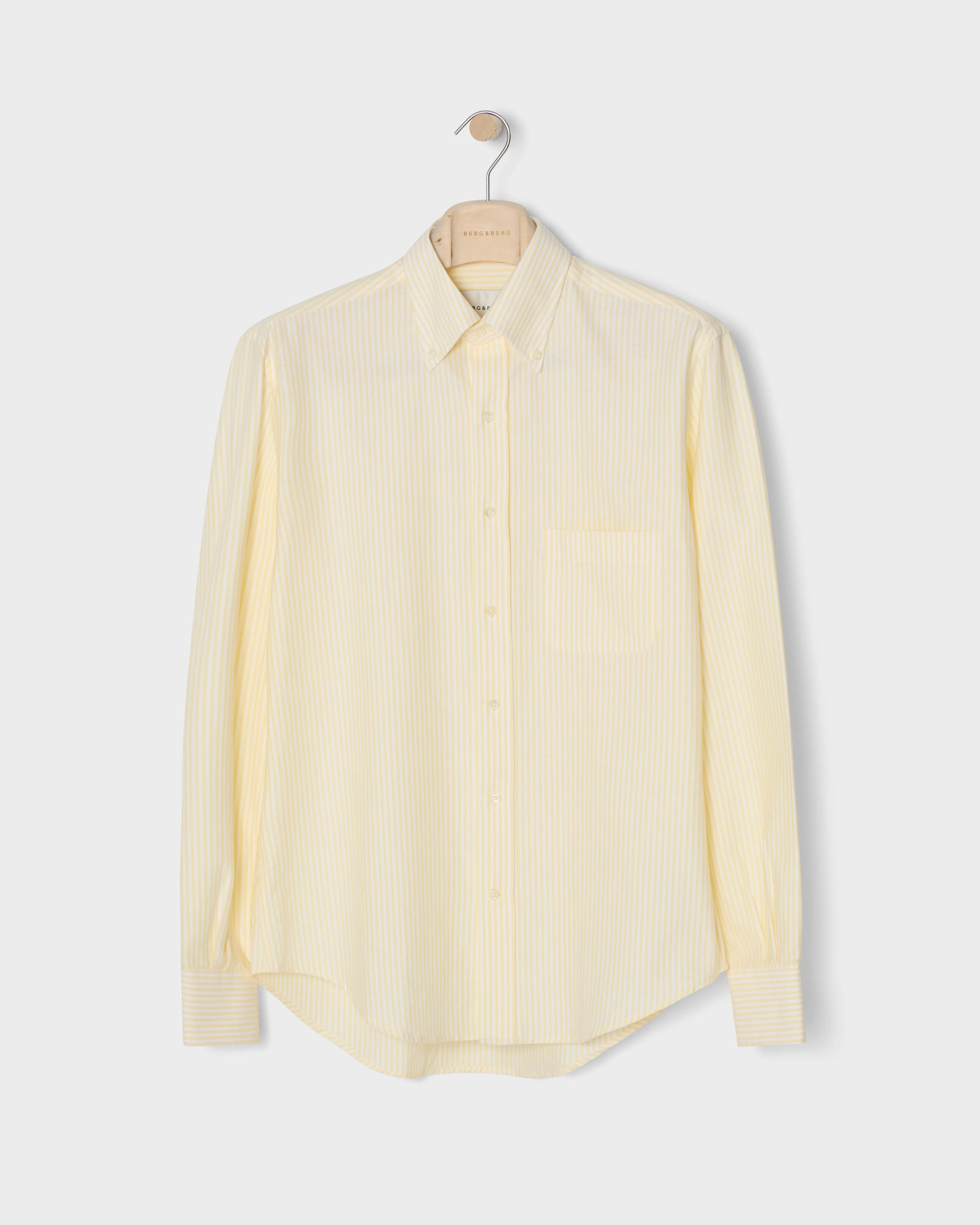 Ferdinand Oxford Button Down Shirt - White/Lemon sold by Berg & Berg