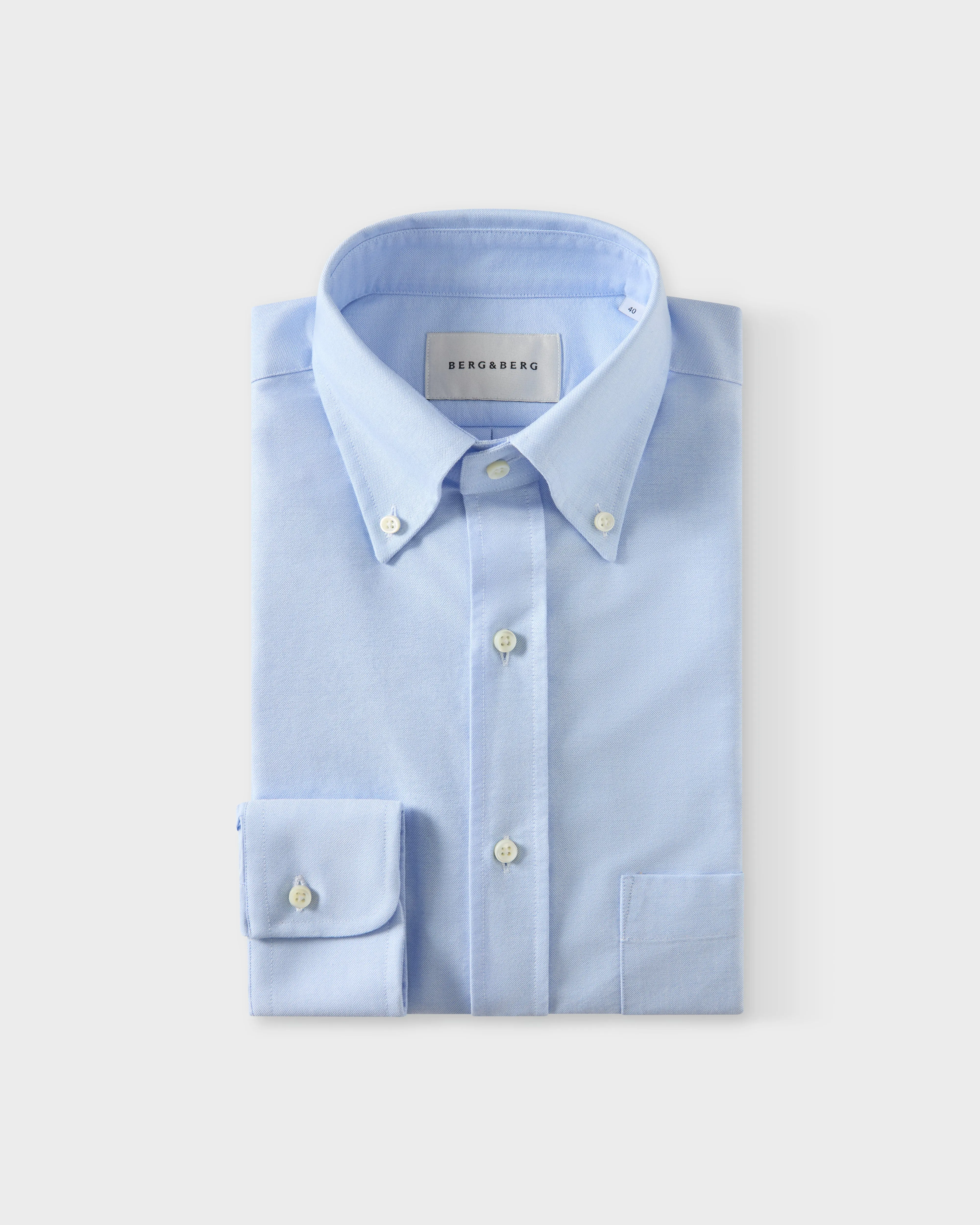 Ferdinand Oxford Button Down Shirt - Light Blue sold by Berg & Berg product image thumbnail 3