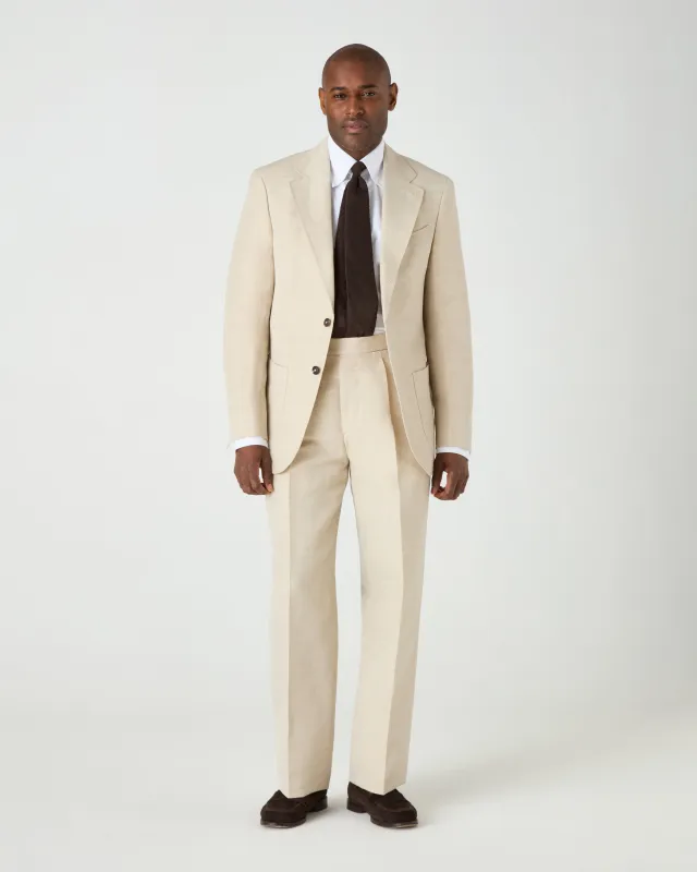 Dag Sport Wool/Linen Suit Jacket - Sand made by Berg & Berg
